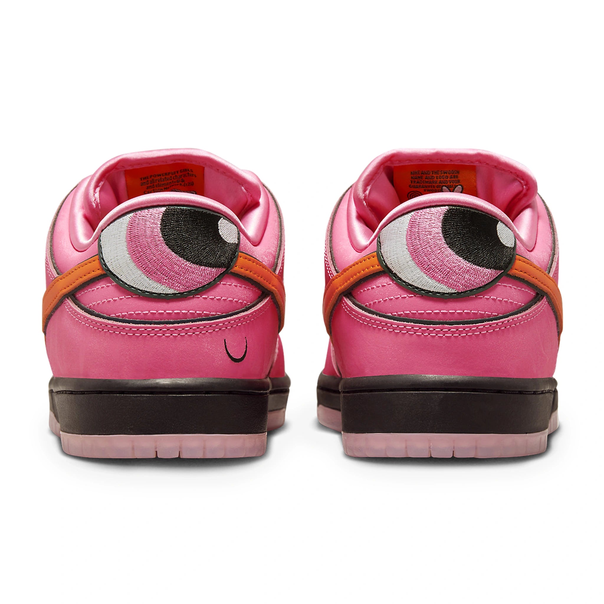 Back view of The Powerpuff Girls x Nike SB Dunk Low Blossom FD2631-600