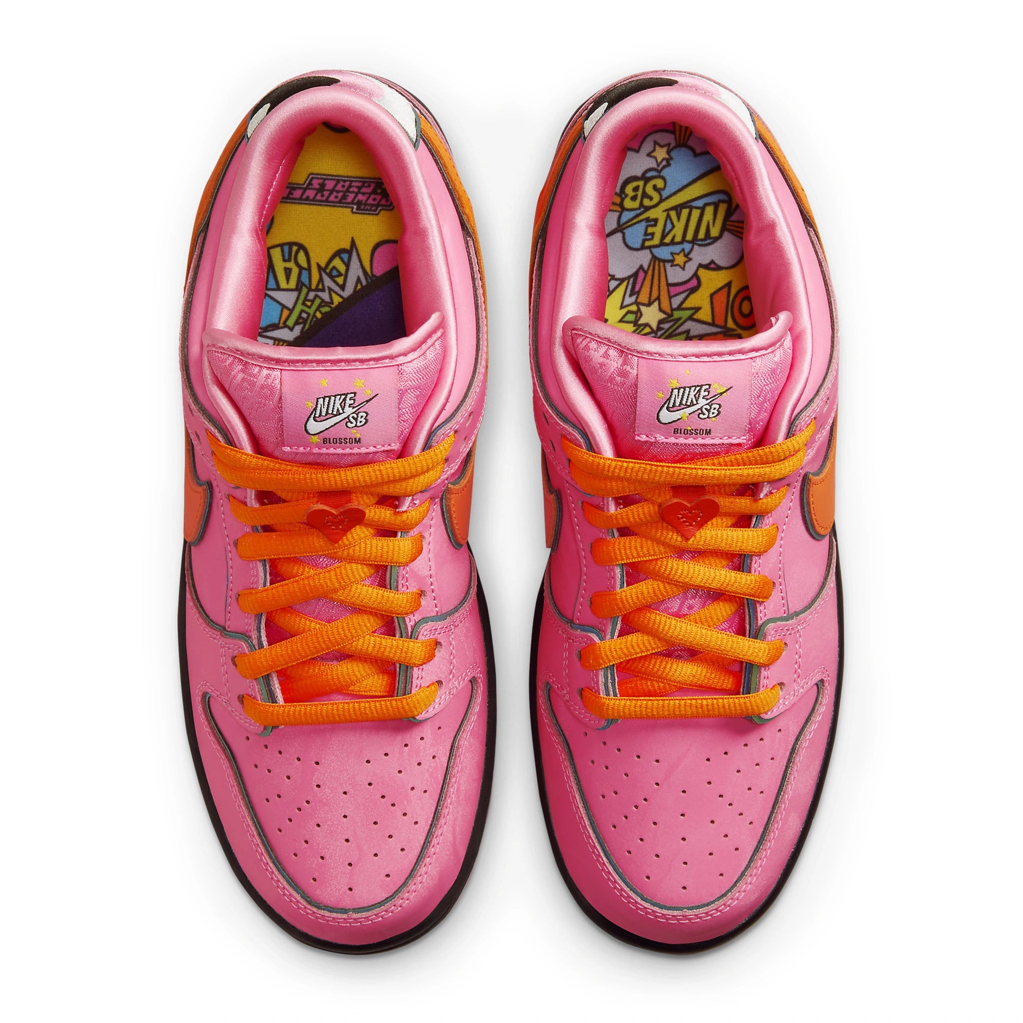 Top view of The Powerpuff Girls x Nike SB Dunk Low Blossom FD2631-600