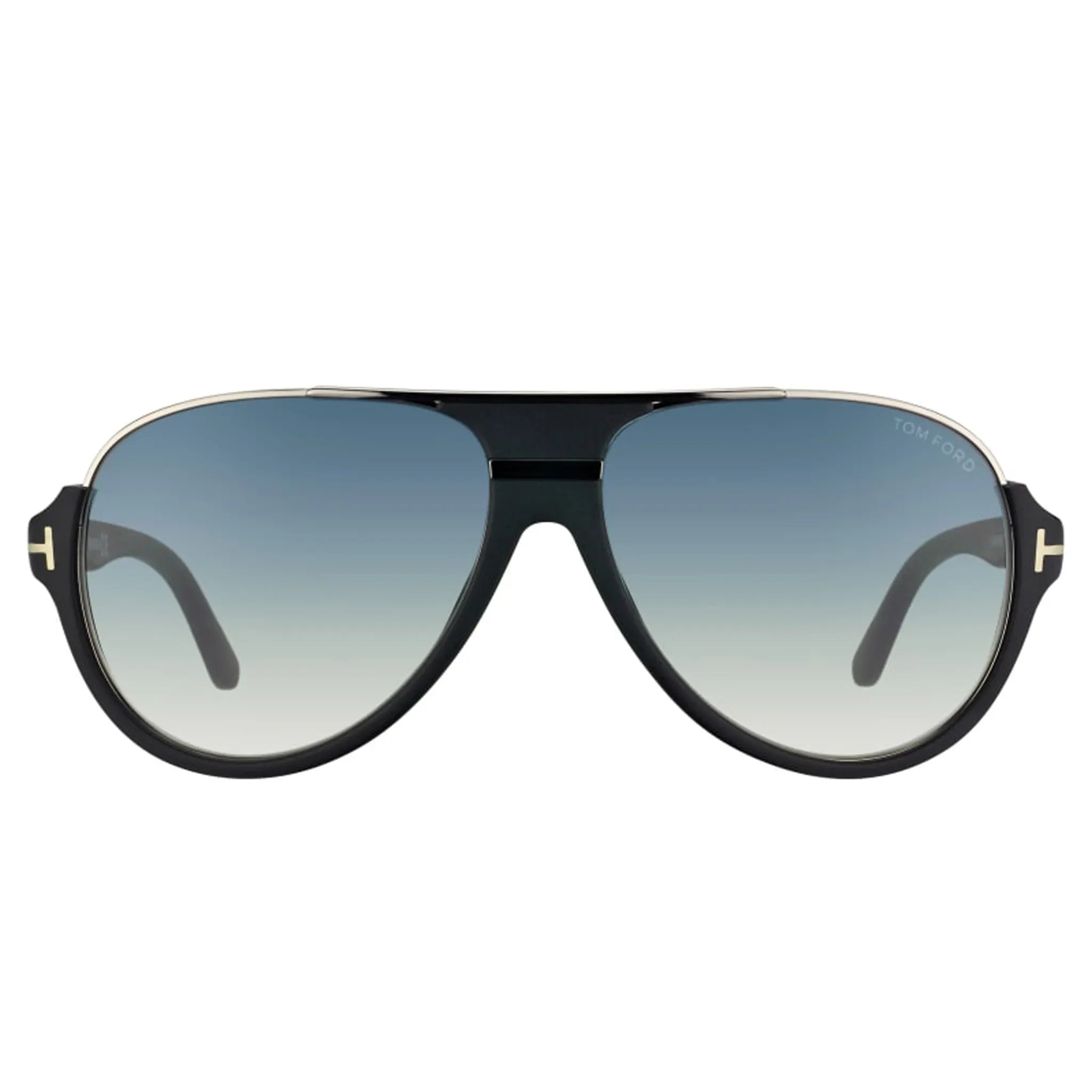 Front view of Tom Ford Dimitry FT0334 02W 59 Black Blue Sunglasses