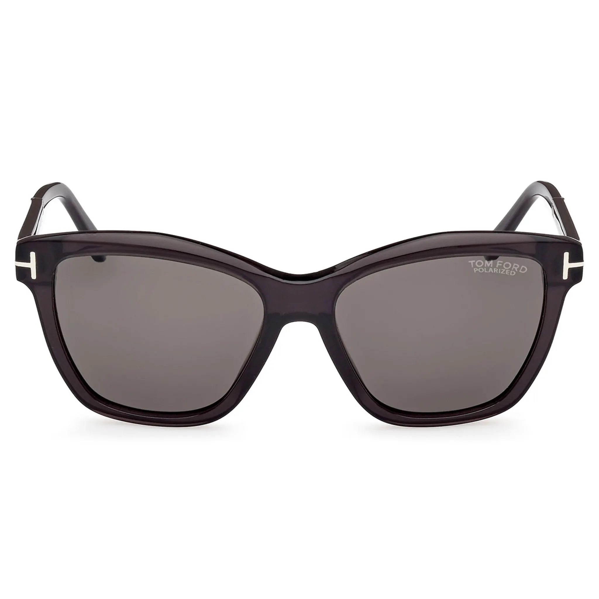 Front view of Tom Ford Lucia FT1087 05D Black Polarised Sunglasses