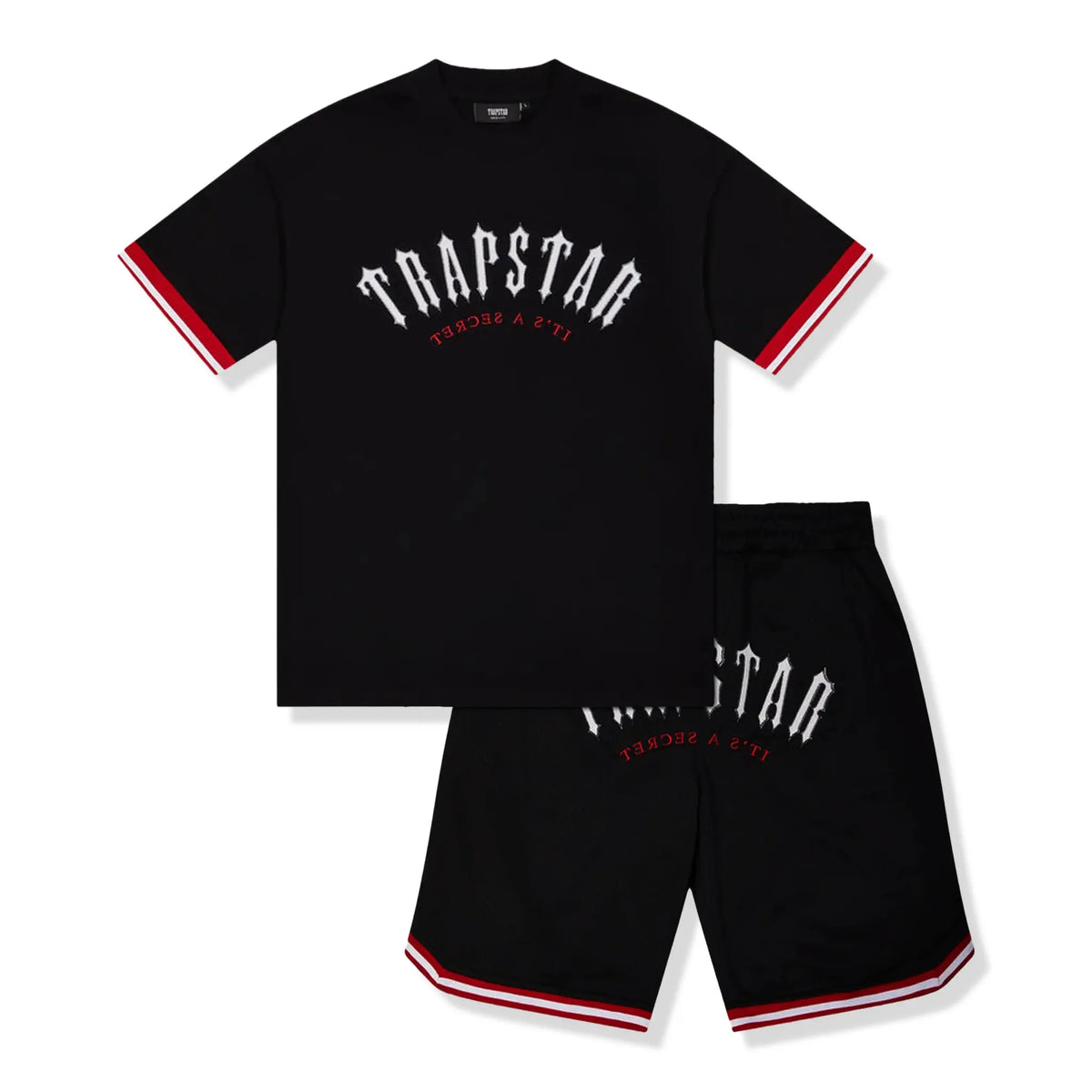 Trapstar Arch Mesh Black T Shirt & Shorts |