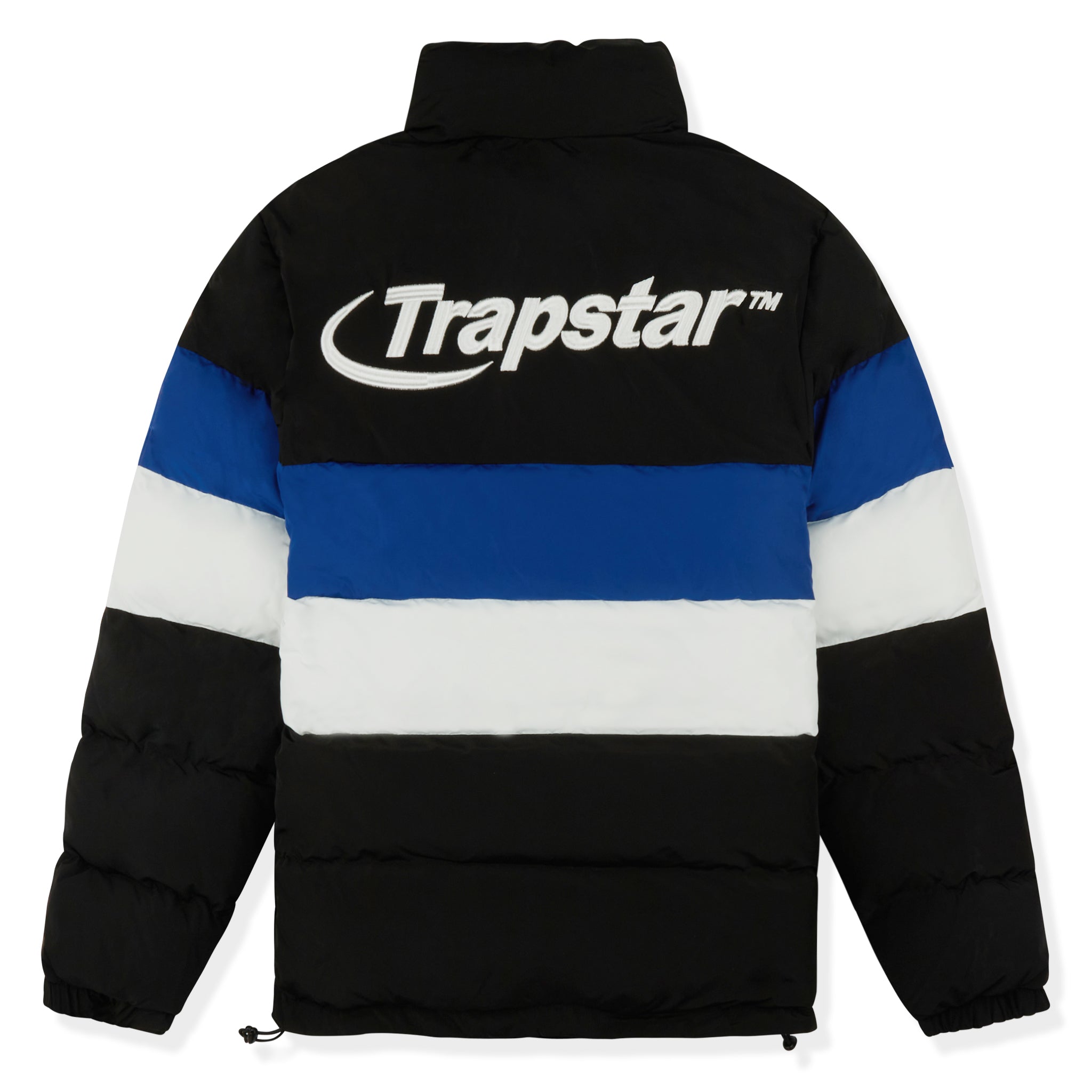 Image of Trapstar Hyperdrive Puffer Black Blue White Jacket