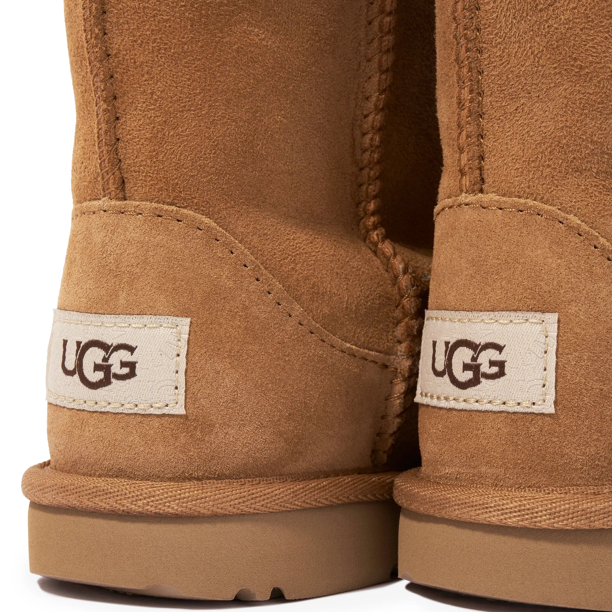 Back View of UGG Classic II Kids Brown Boots UGGS2001157211
