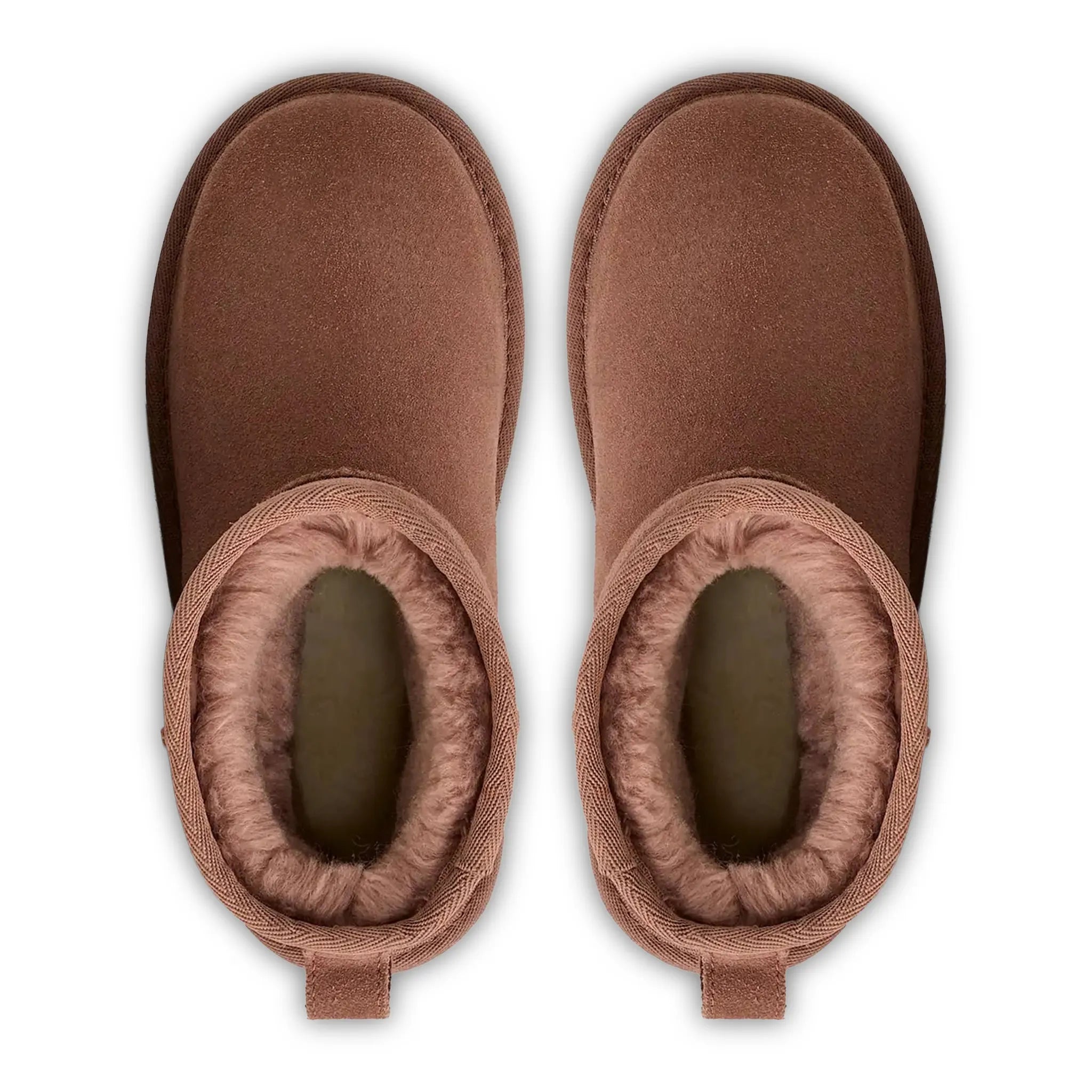 Upper View of UGG Classic Mini Platform Girls Brown Boots UGGA5006154228