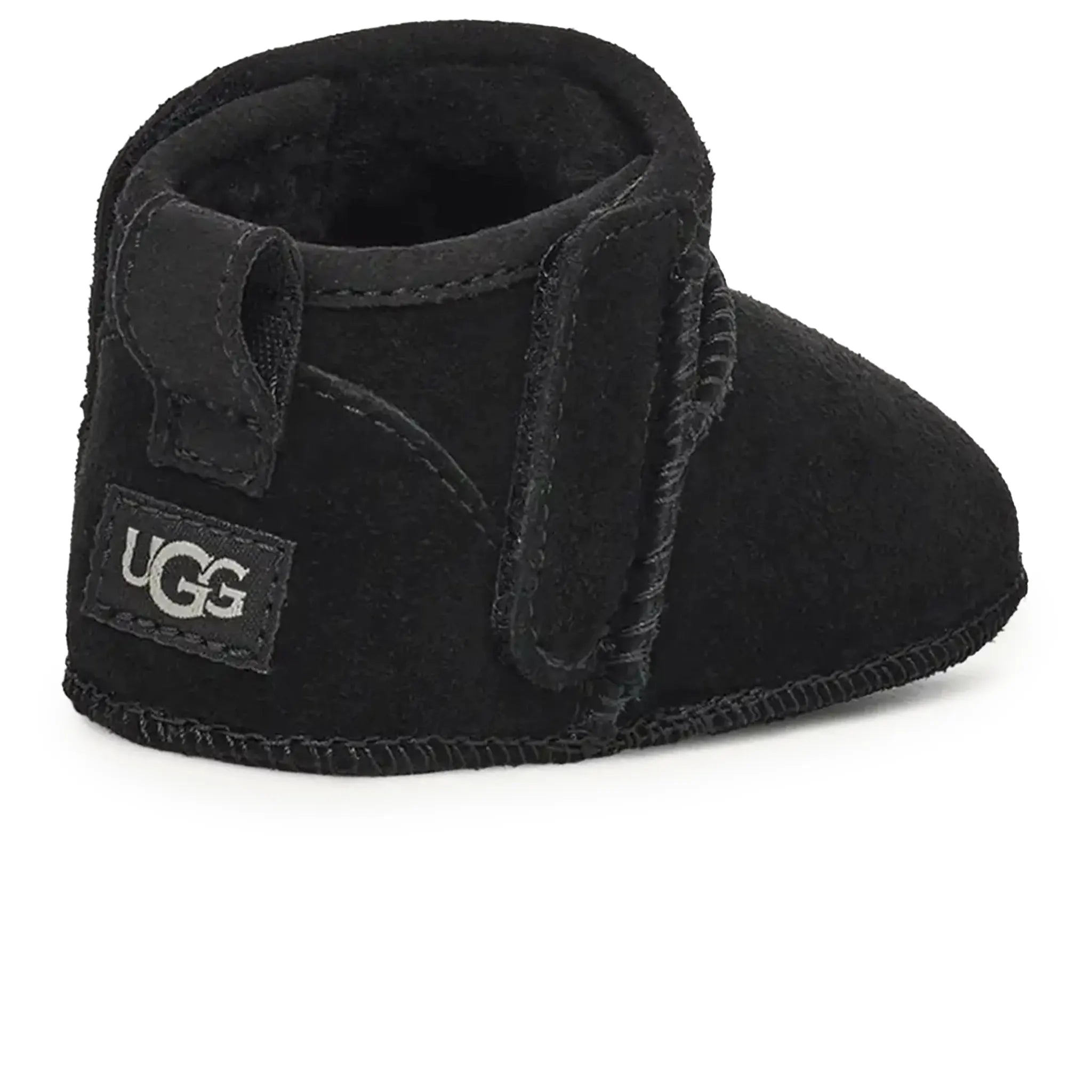 Back Side View of UGG Classic Ultra Mini Baby Black Boots UGGA5009150249