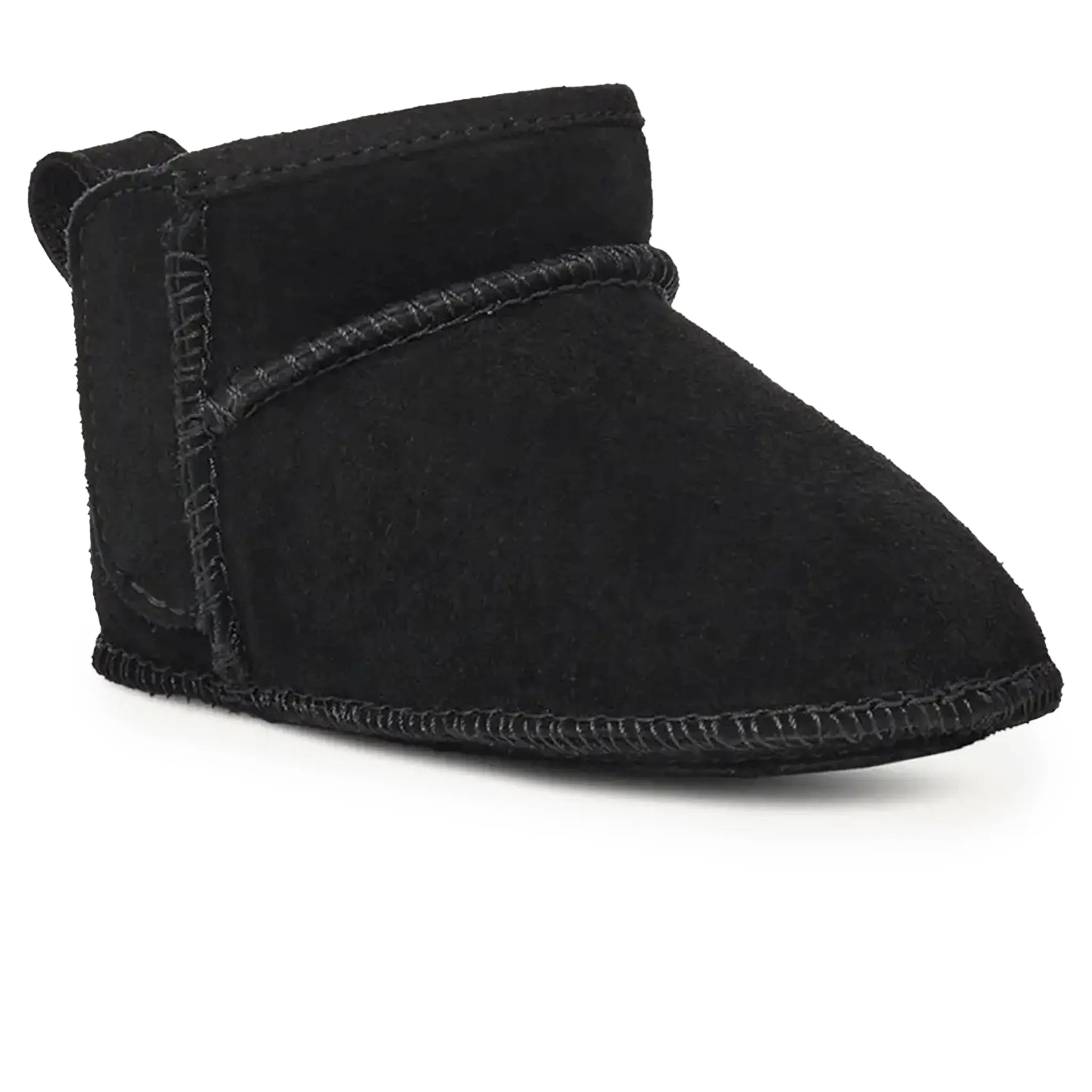Front Side View of UGG Classic Ultra Mini Baby Black Boots UGGA5009150249
