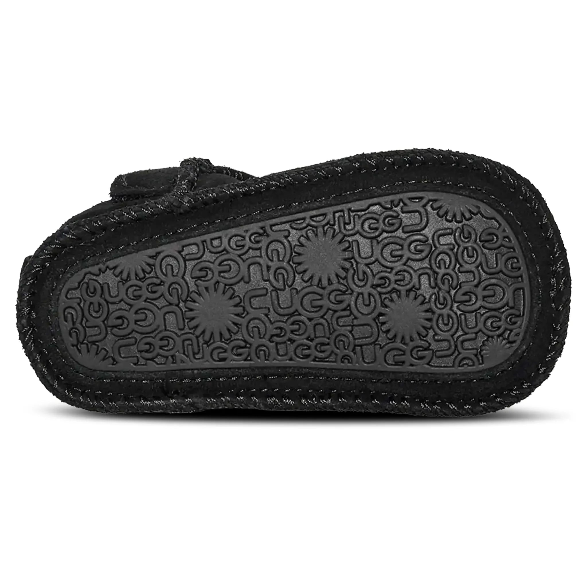 Sole View of UGG Classic Ultra Mini Baby Black Boots UGGA5009150249