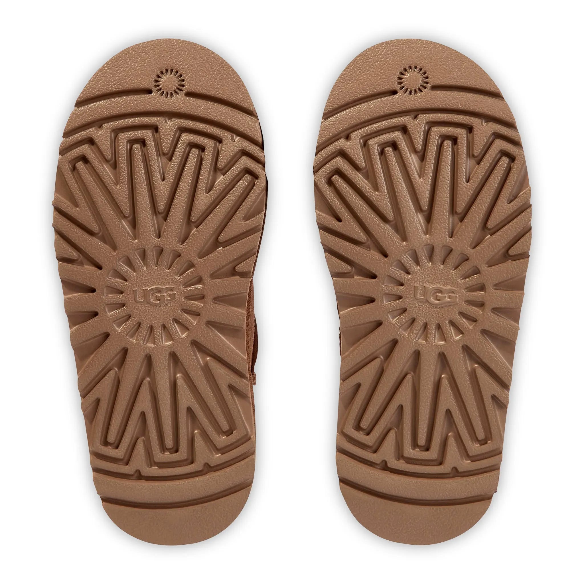 Sole View of UGG Classic Ultra Mini Platform Girls Brown Boots UGGS4011154236