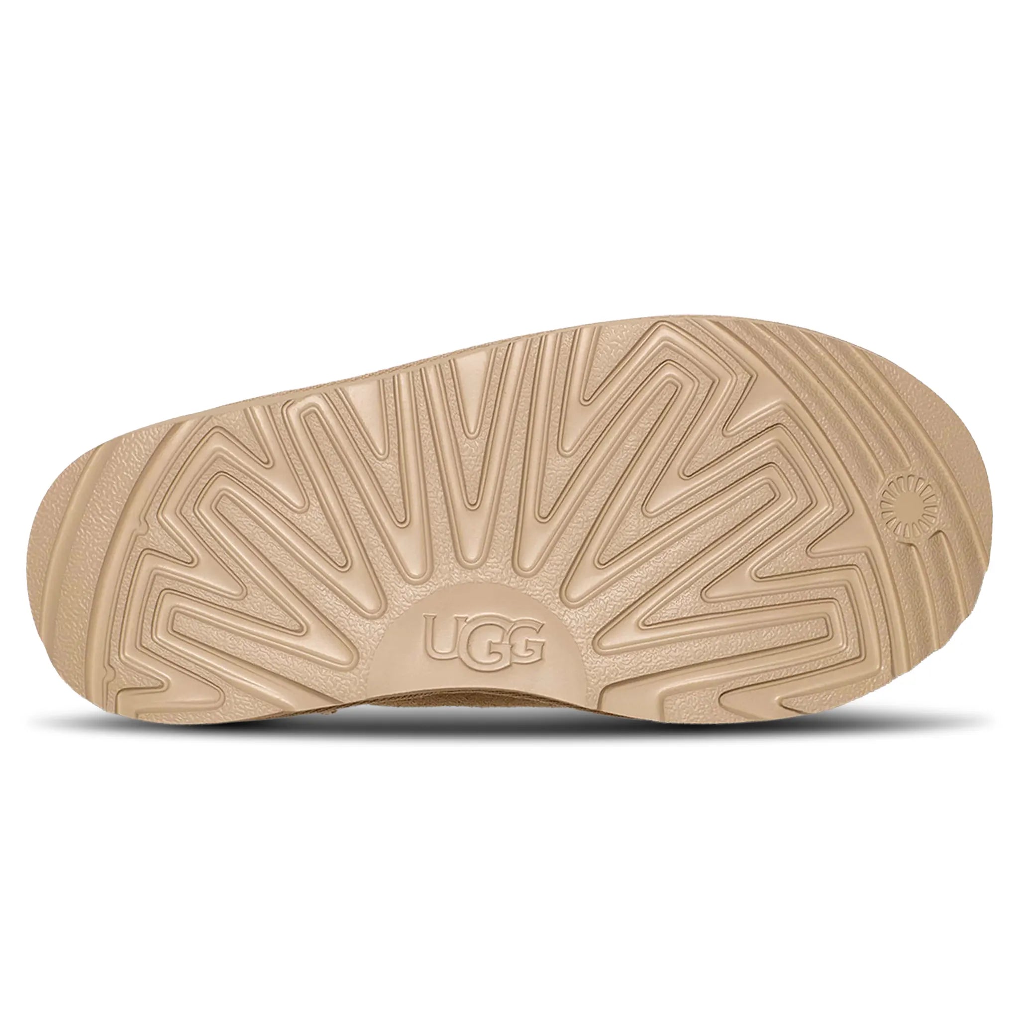 Sole View of UGG Classic Ultra Stretch Cuff Kids Beige Boots UGGA4027188230