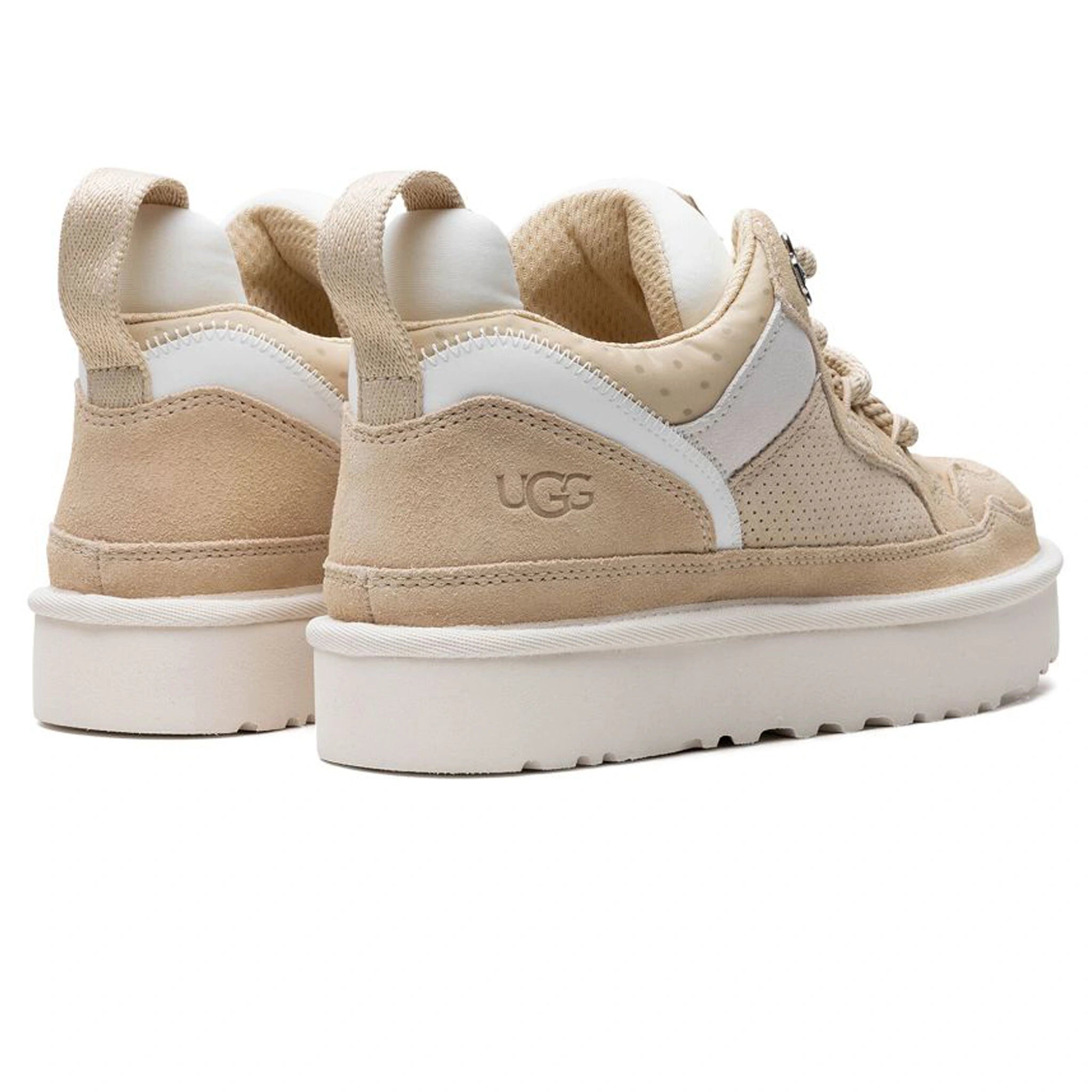 Back view of UGG Lowmel Trainer Spring Biscotti (W) 1152759-BSCT