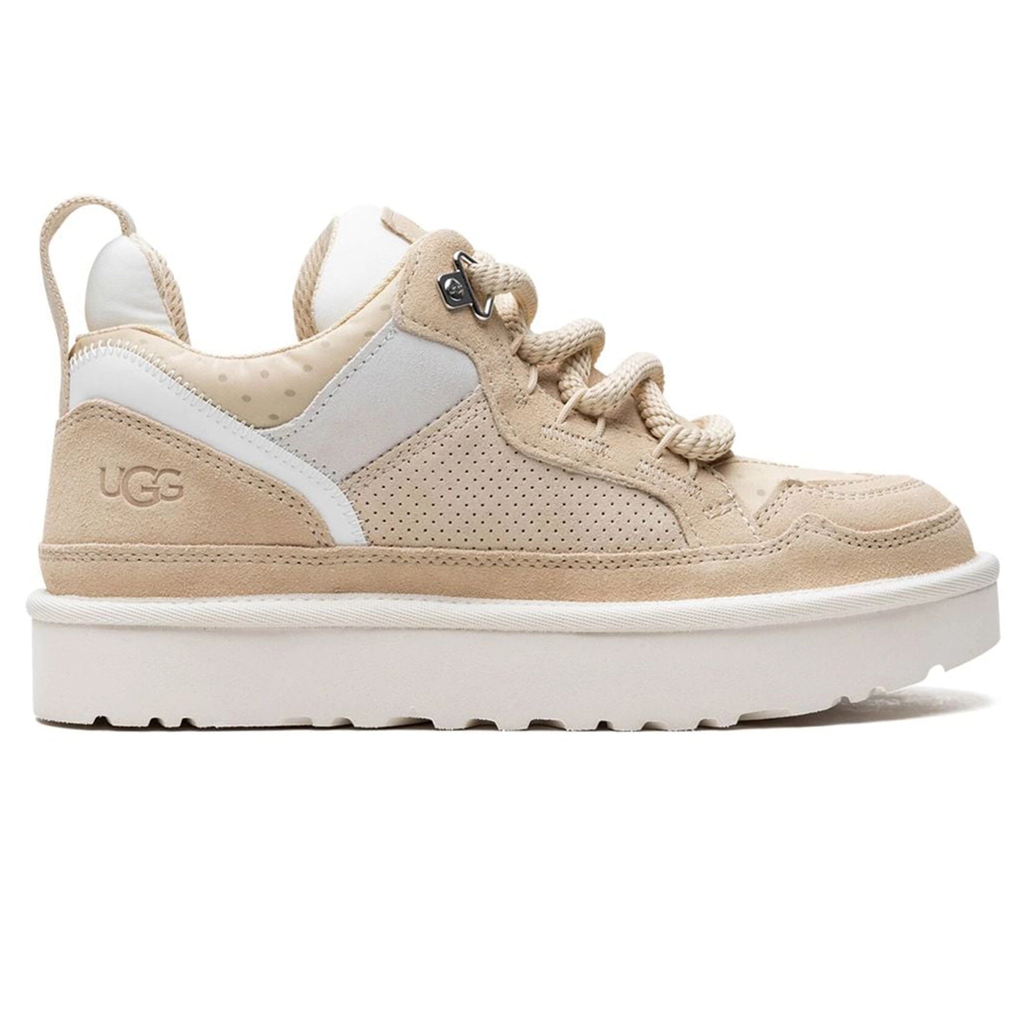 Side view of UGG Lowmel Trainer Spring Biscotti (W) 1152759-BSCT