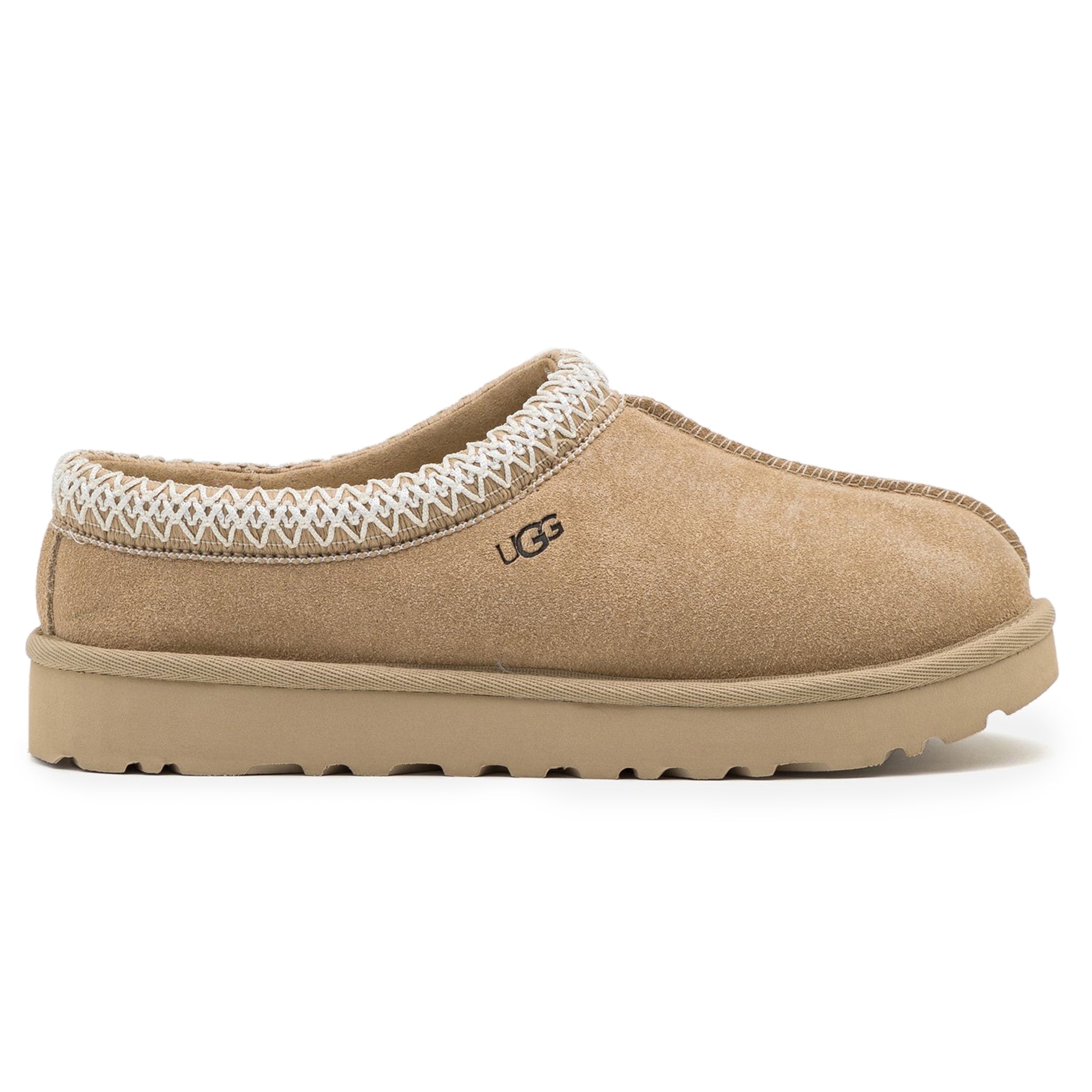 Side view of UGG Tasman Mustard Seed Slippers (W) 5955-MSWH