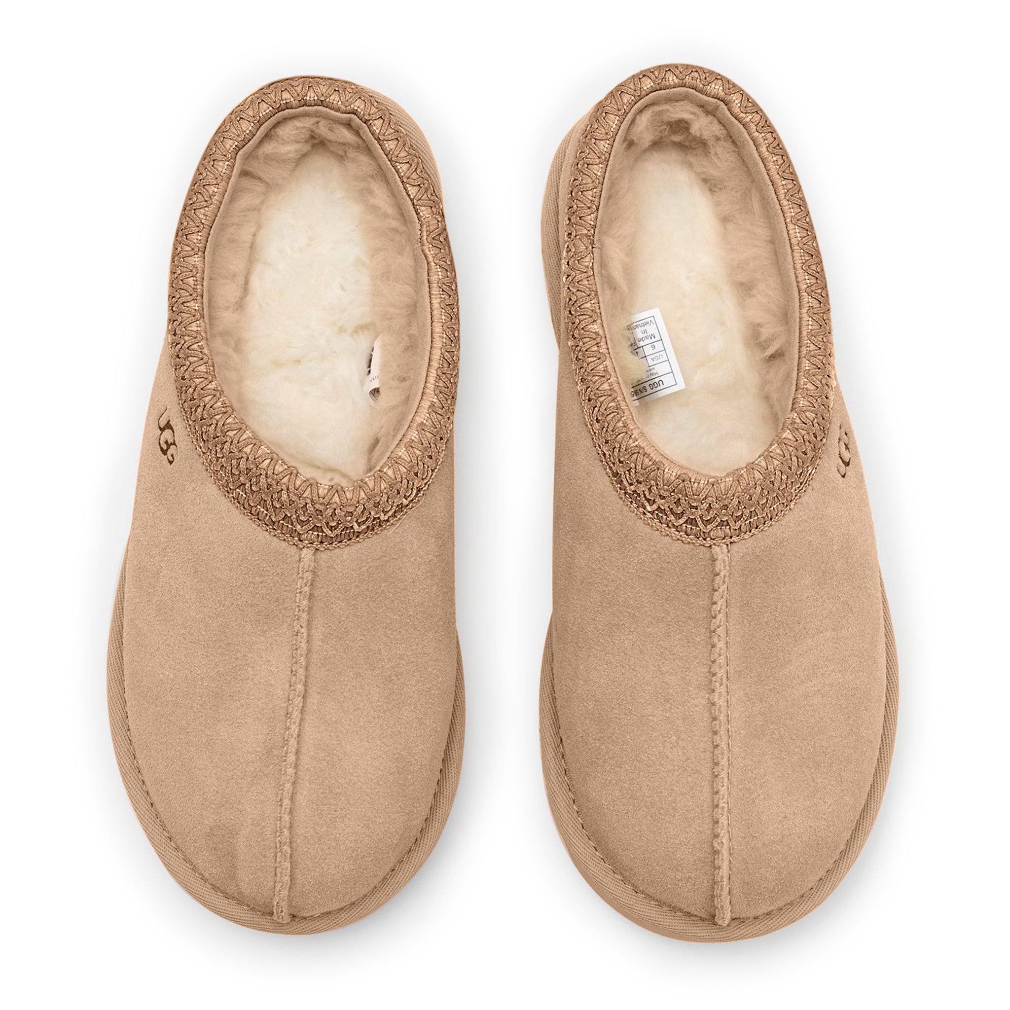 Top view of UGG Tasman Sand TNL Slippers (W) 5955-SNDT