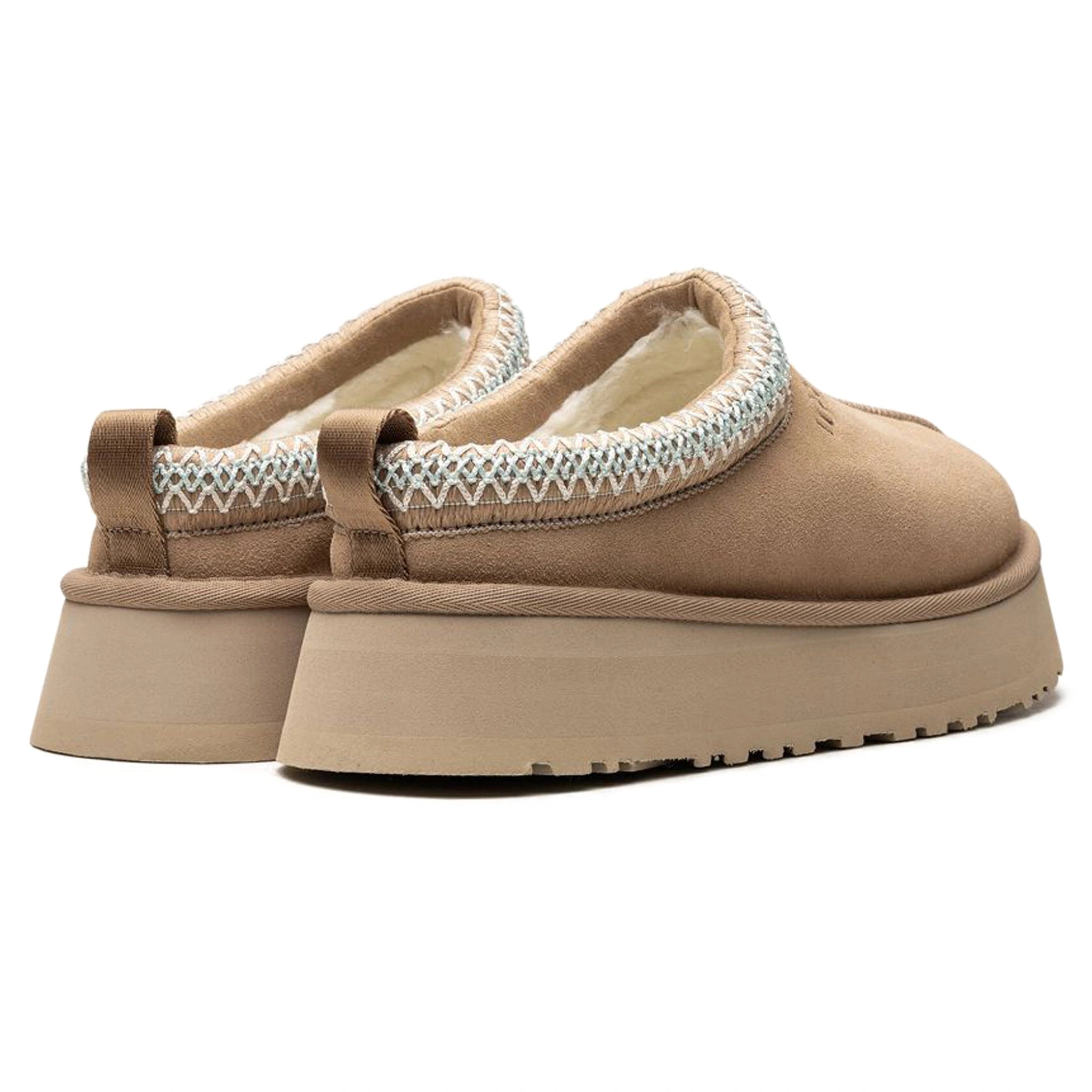 Heel view of UGG Tazz Sand Slippers (W) 1122553-SAN