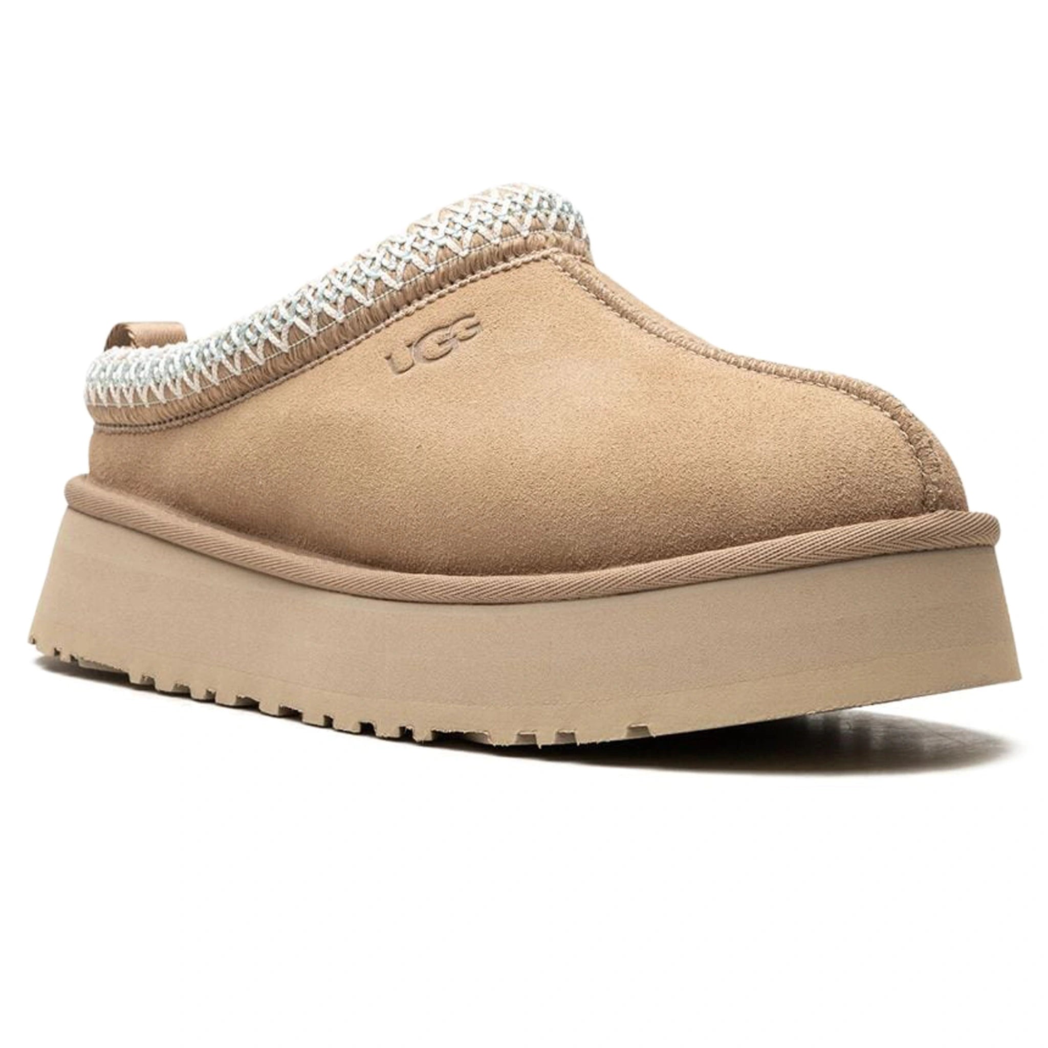 Front side view of UGG Tazz Sand Slippers (W) 1122553-SAN