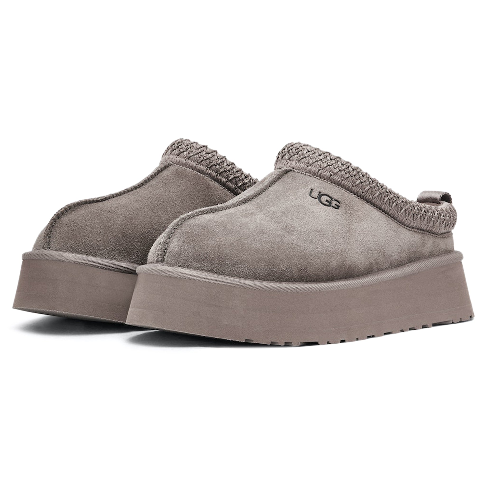 Front side view of UGG Tazz Smoke Plume Slippers (W) 1122553-SKP