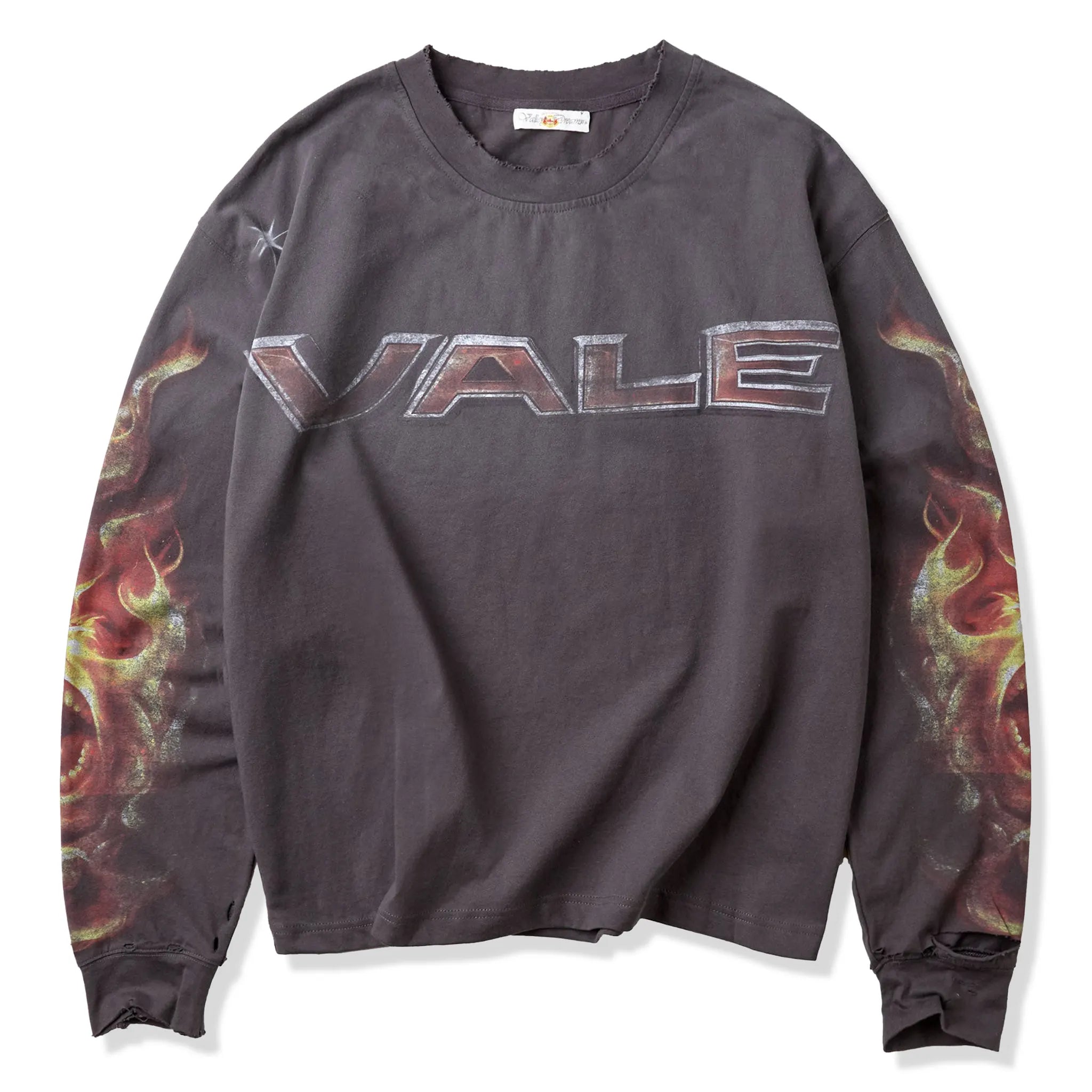 Front View of Vale Forever Budokai L/S Black T-Shirt