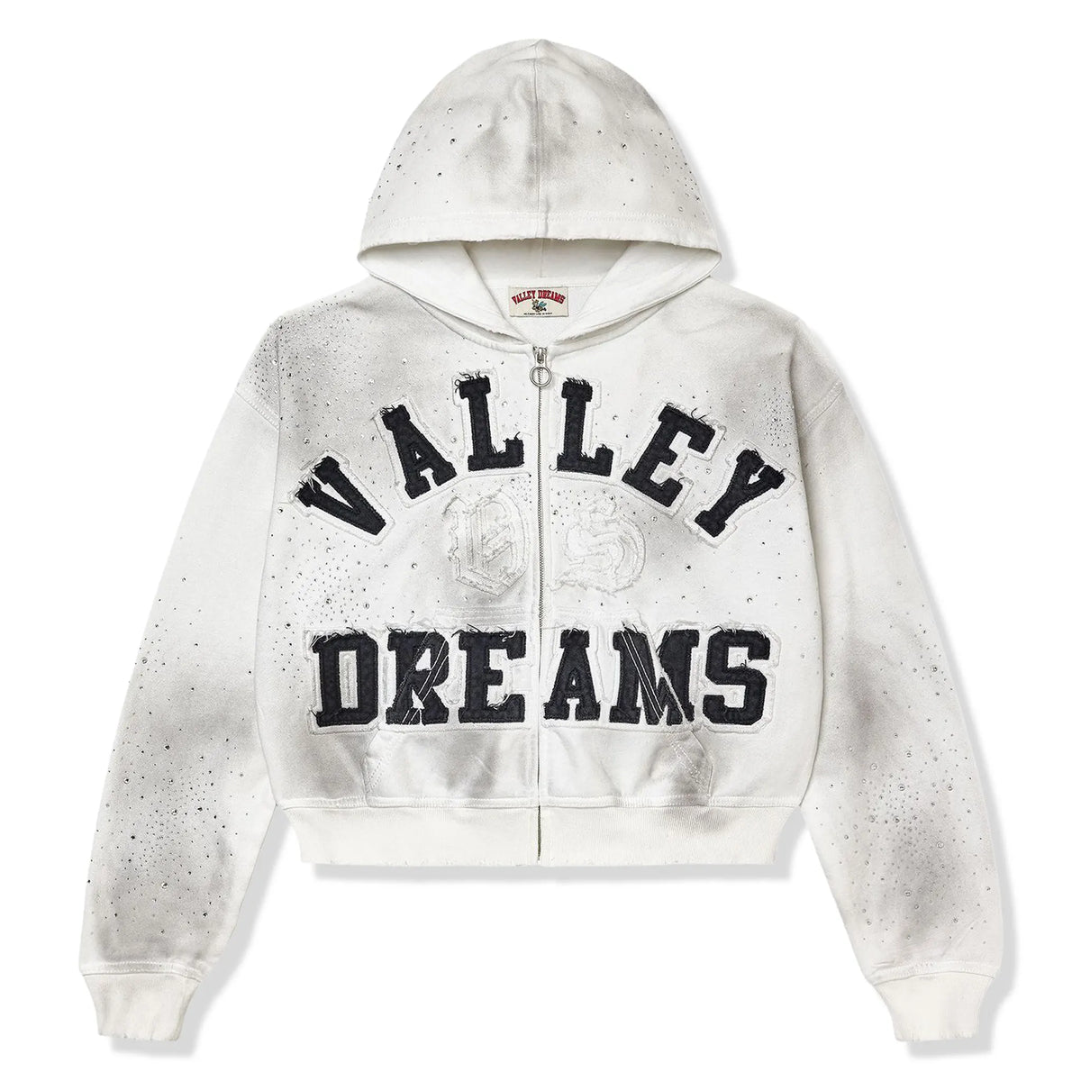 Vale Forever Classico White Zip-Up Hoodie |