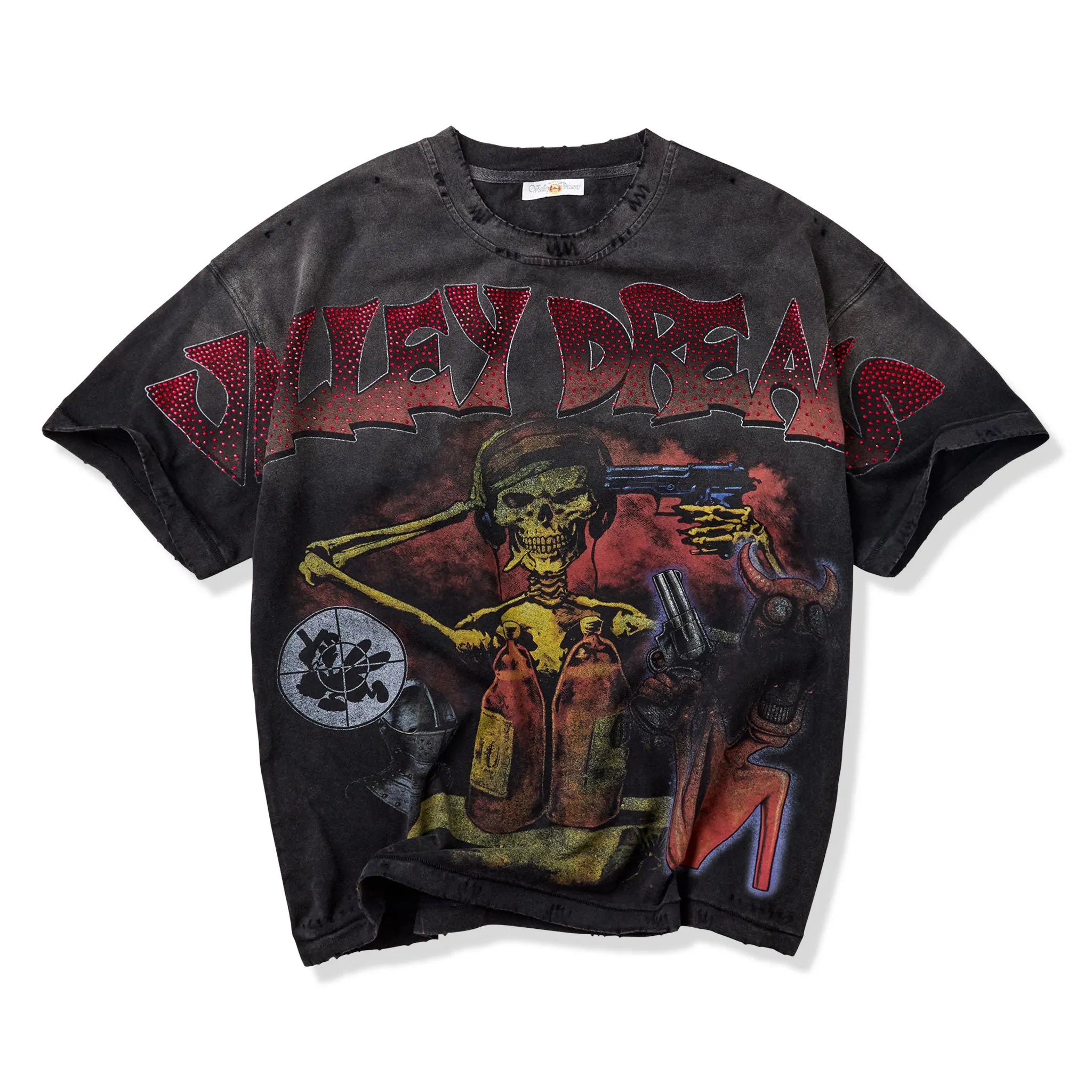 Front View of Vale Forever Coma Bling T-Shirt
