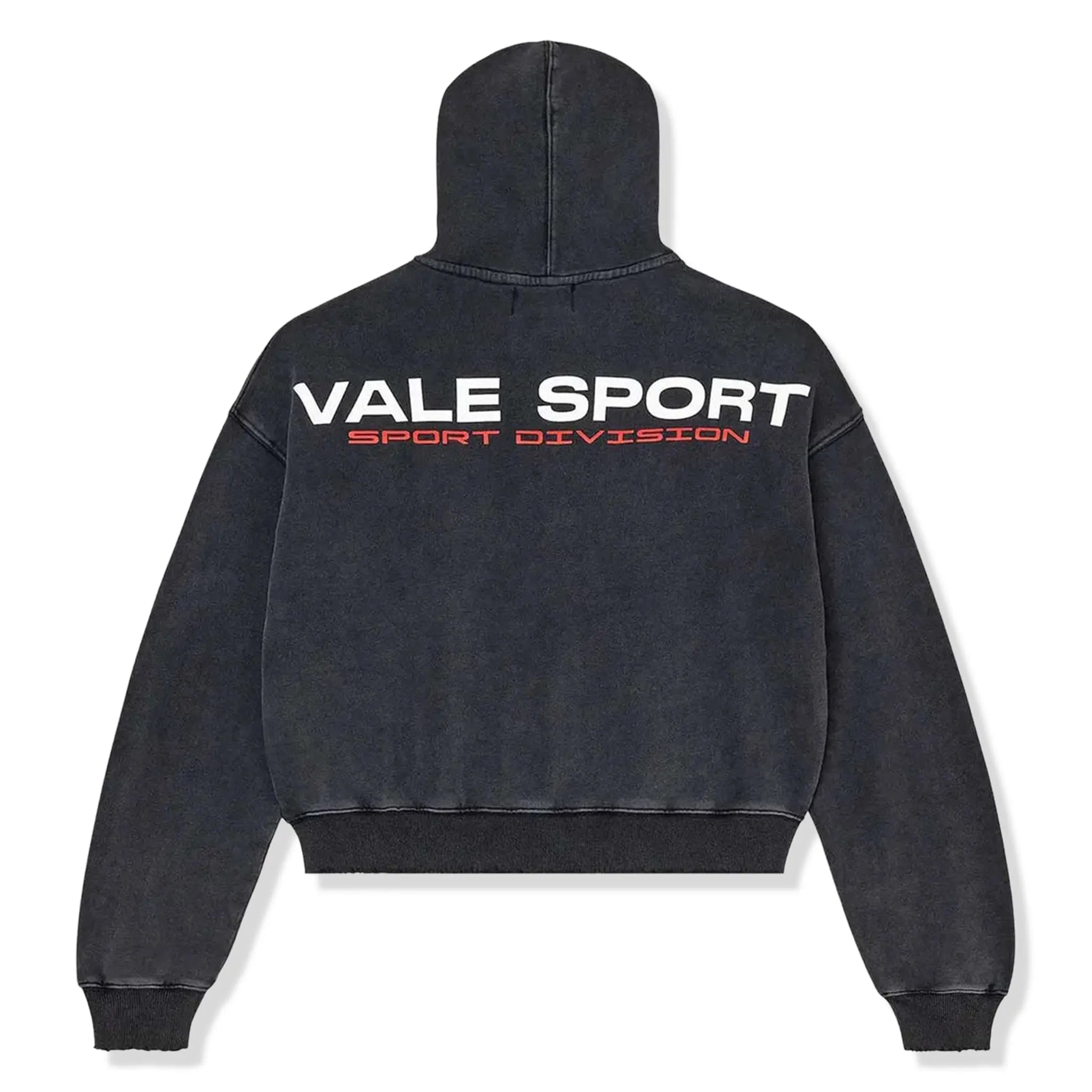 Back View of Vale Forever Jerjee Black Zip-Up Hoodie