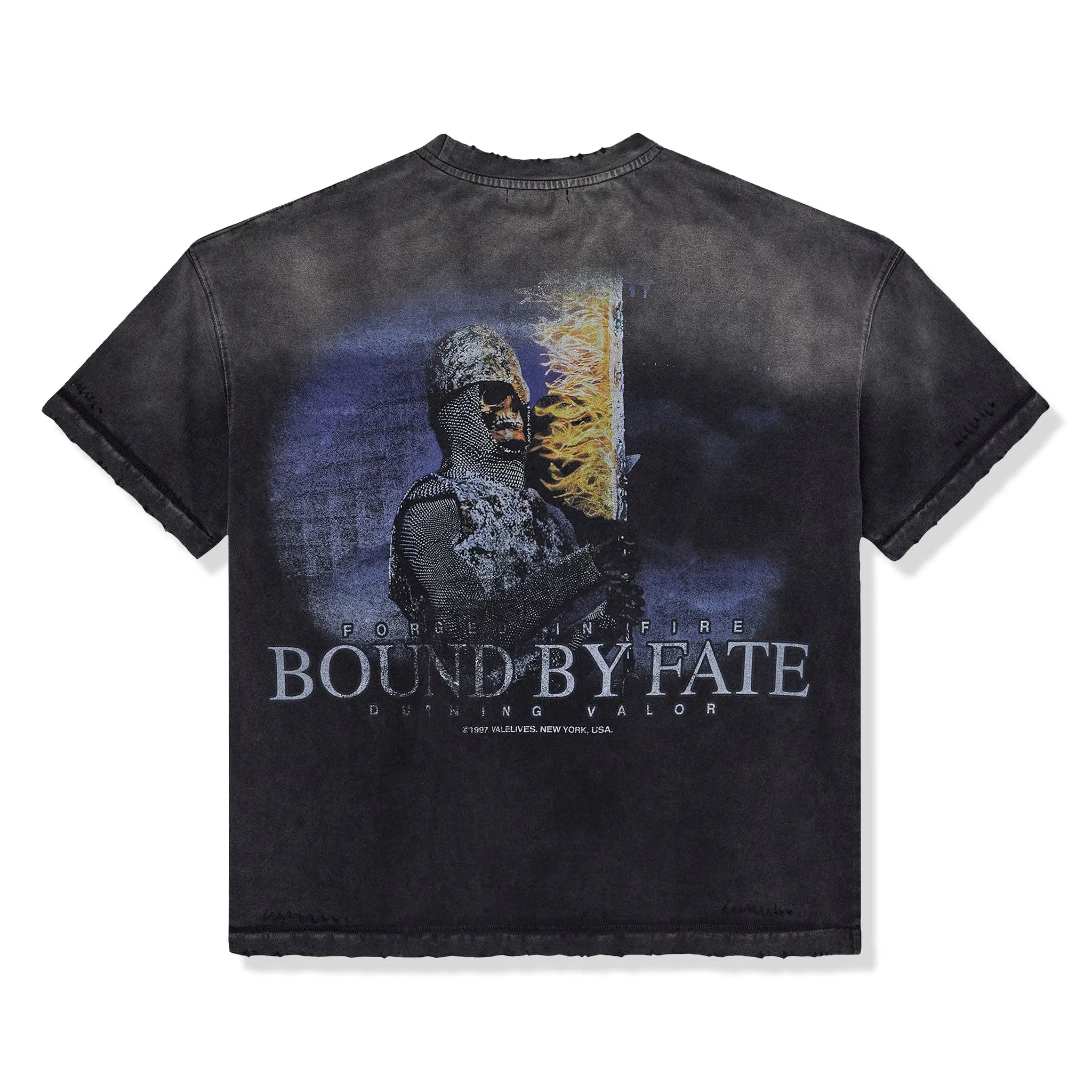 Back View of Vale Forever Lancelot Black T-Shirt