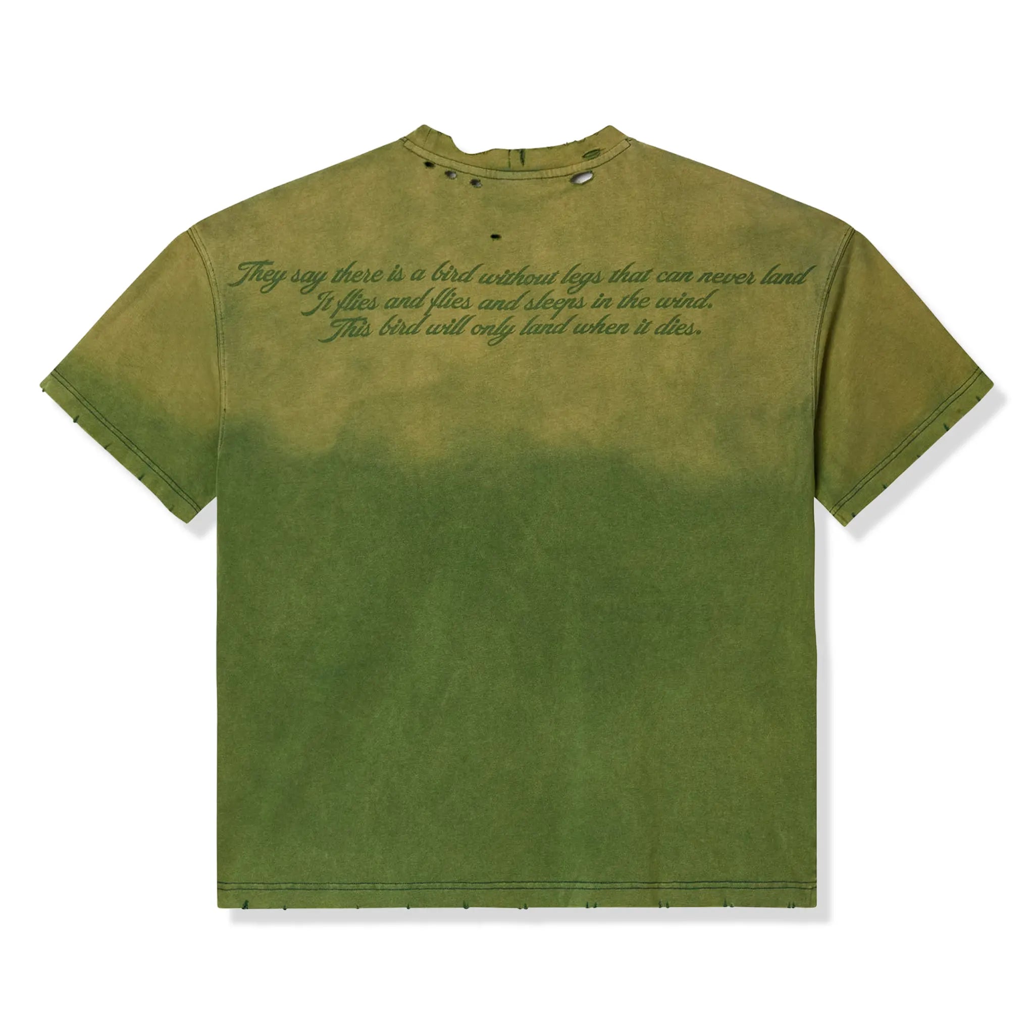 Back View of Vale Forever Money Bling Green T-Shirt