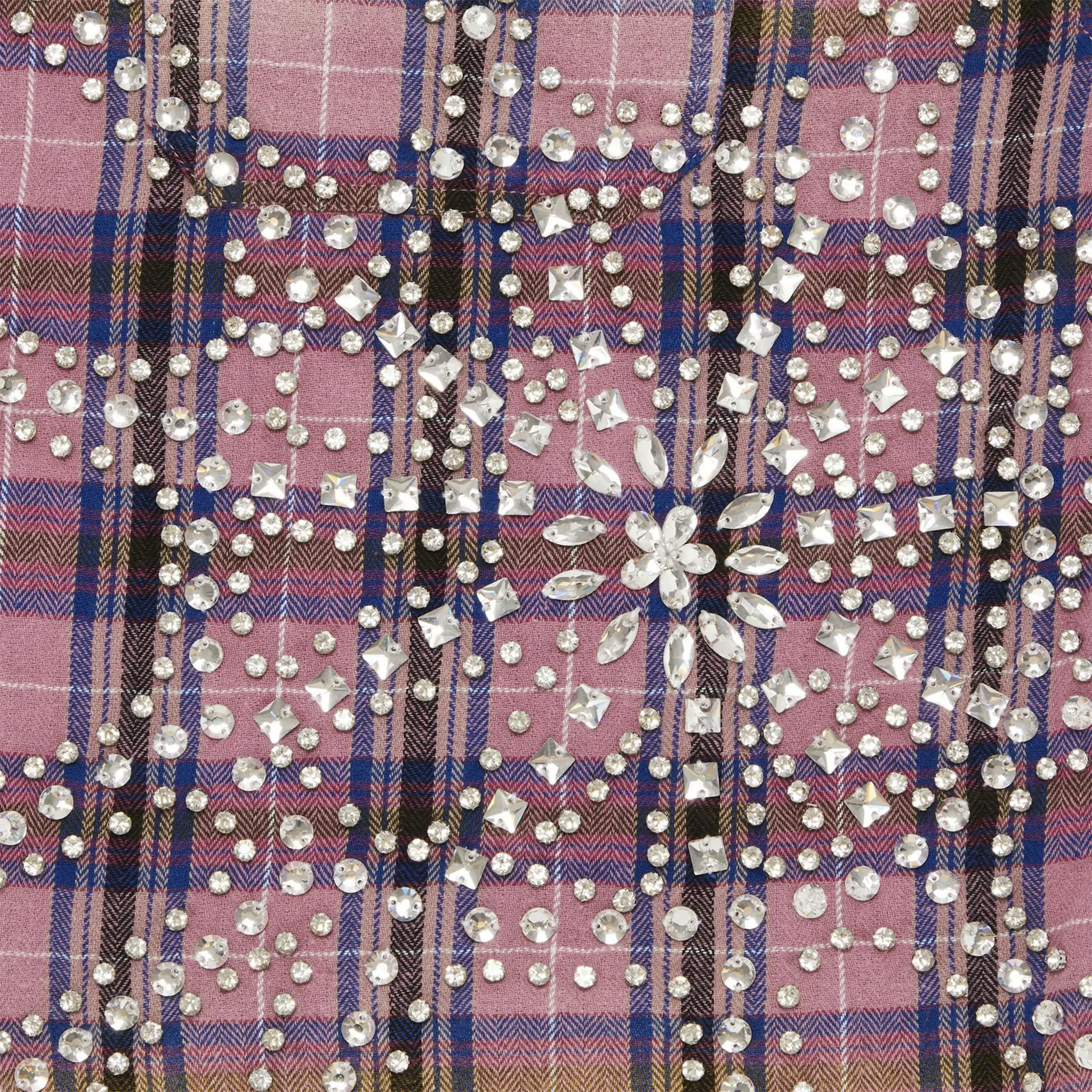 Detailed View of Vale Forever Piggy Bank Purple Flannel Shirt