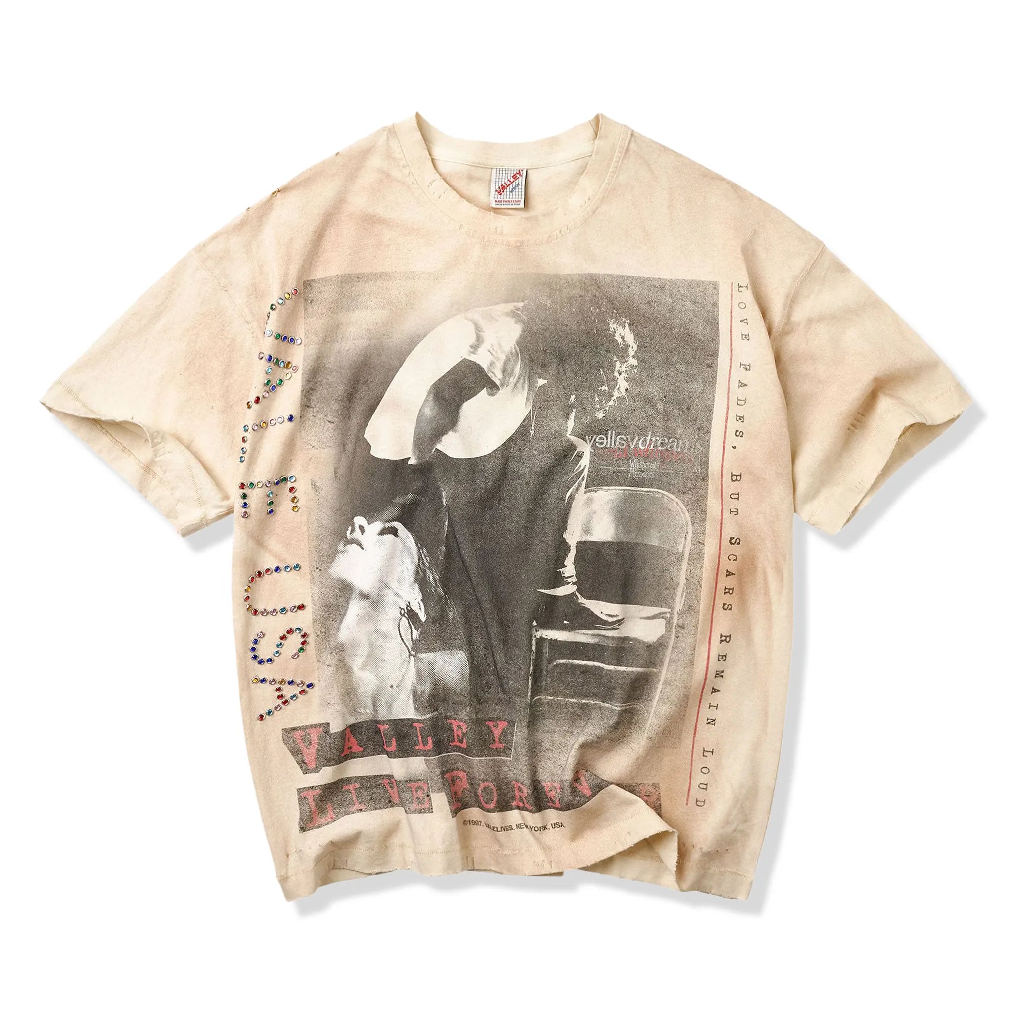 Front View of Vale Forever Solo Natural T-Shirt