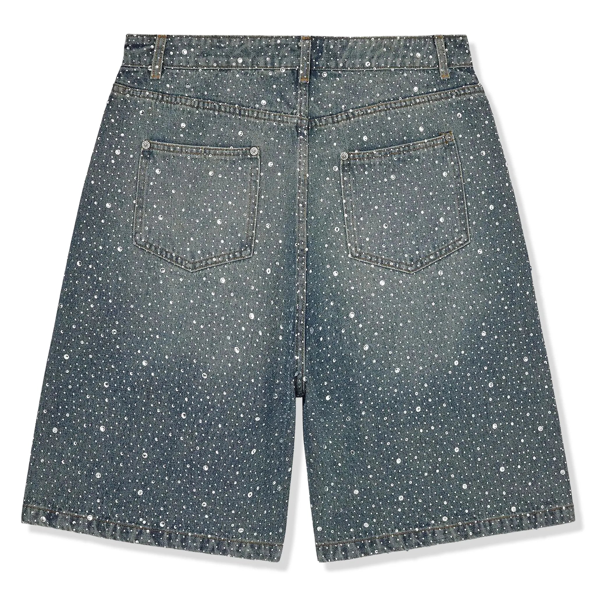 Back View of Vale Forever V2 Rainstorm Light Rinse Shorts 11451 1SS2605VFRVJL LIGH