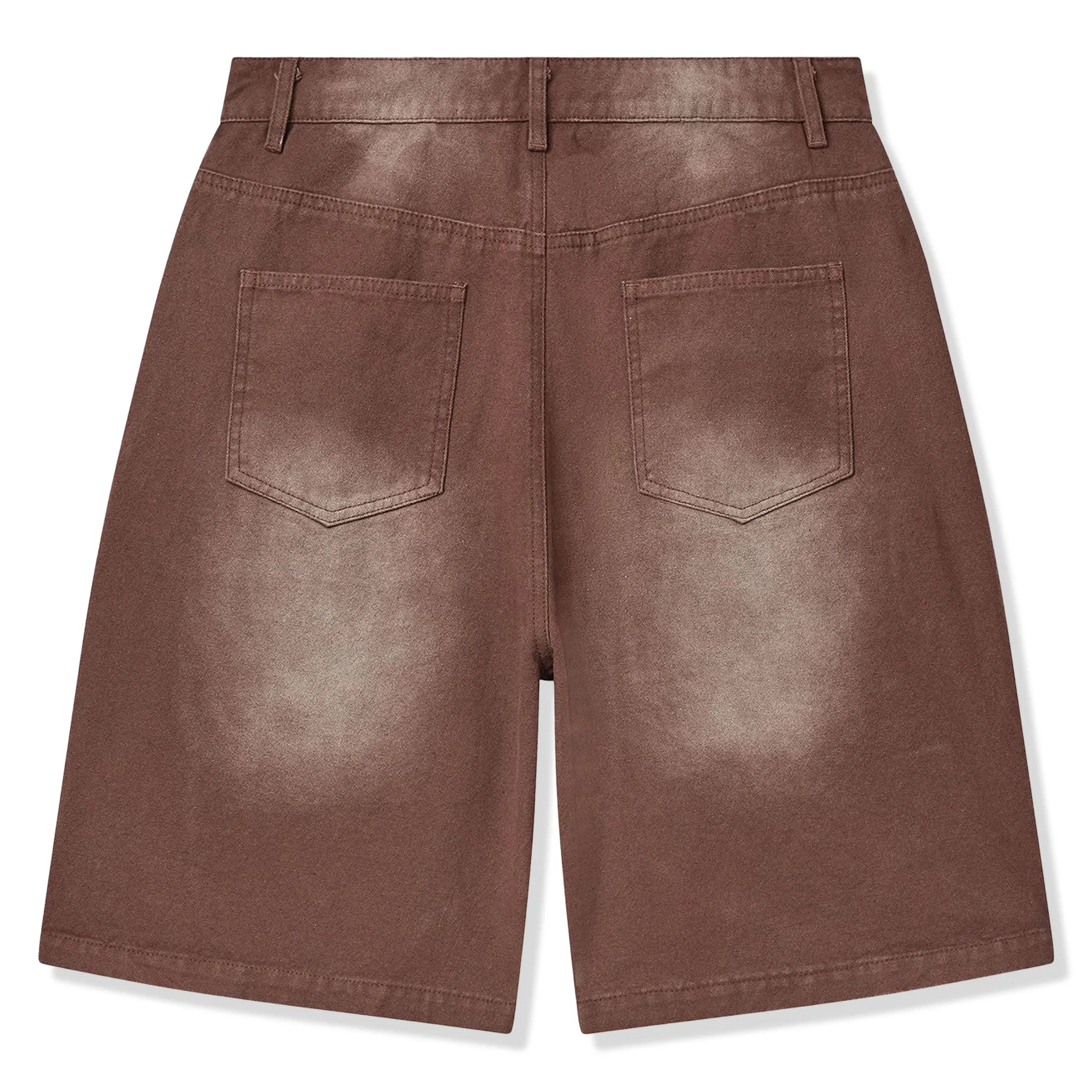 Back Front View of Vale Forever Valley Dreams 1980s Brown Jorts