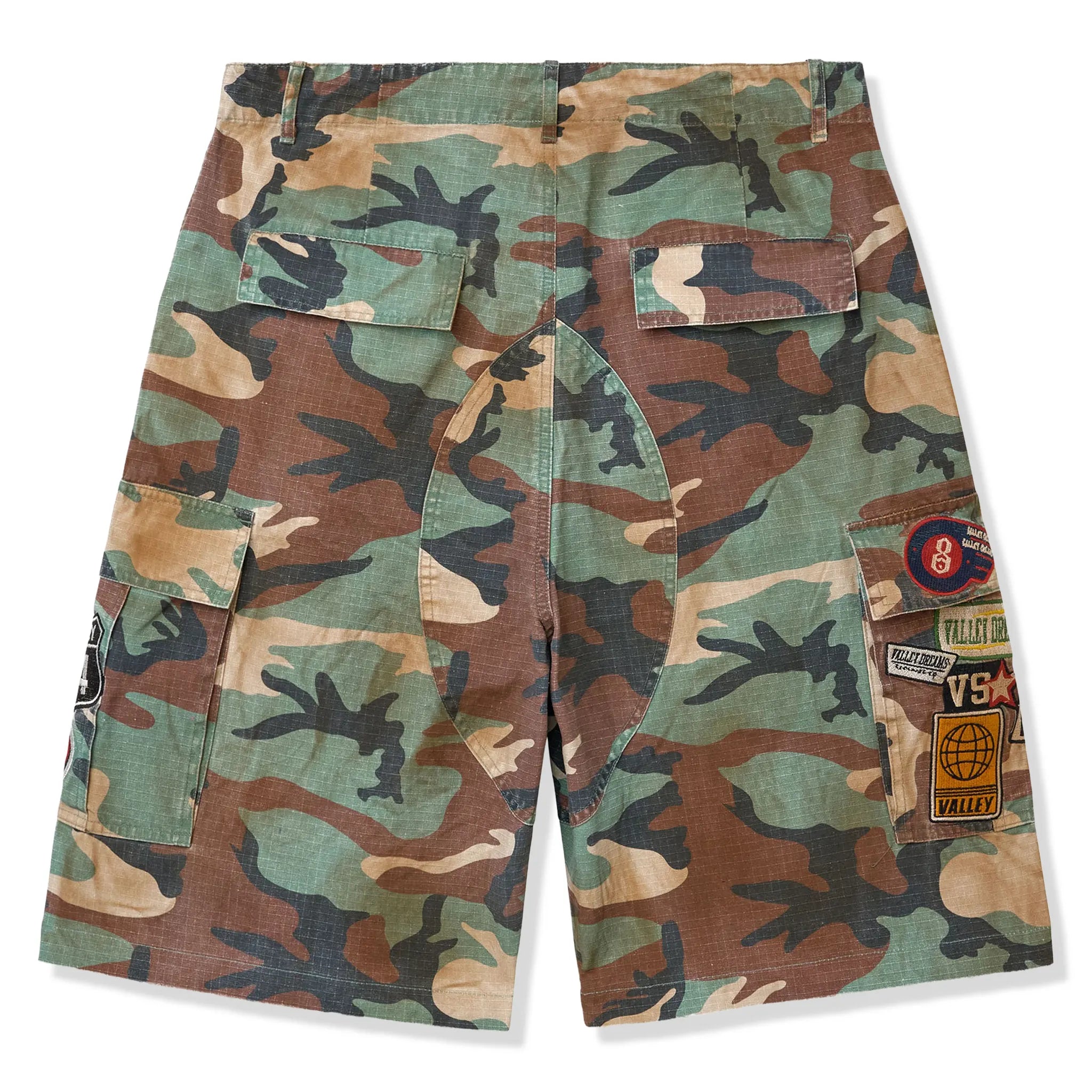 Back View of Vale Forever Valley Dreams Diy Camo Shorts