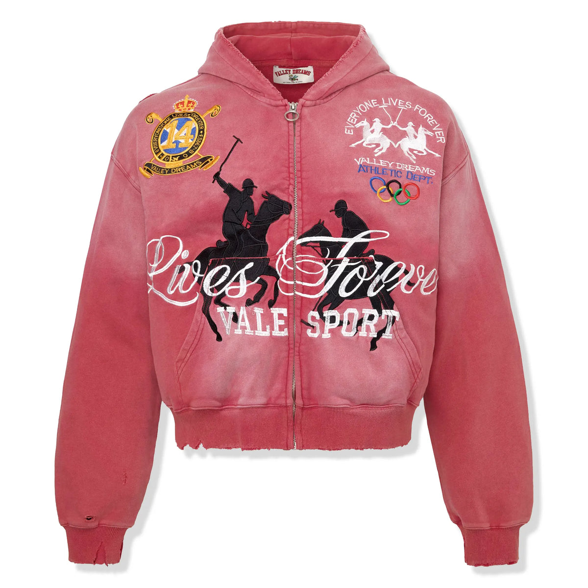 Vale Forever Valley Dreams Rockefeller Zip-Up Hoodie |