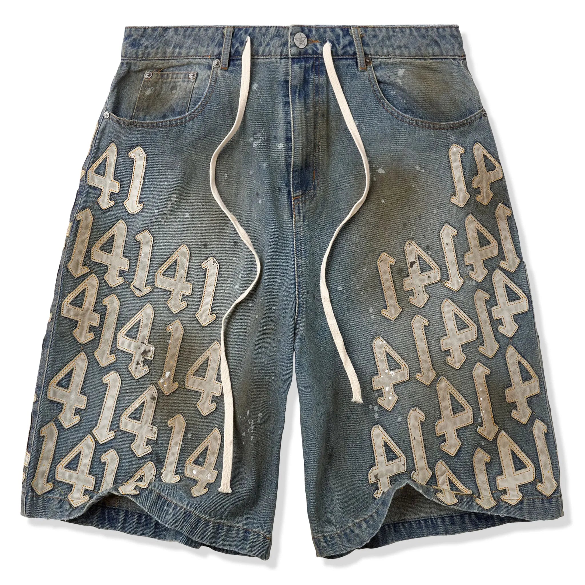Front View of Vale Forever White Charm Shorts
