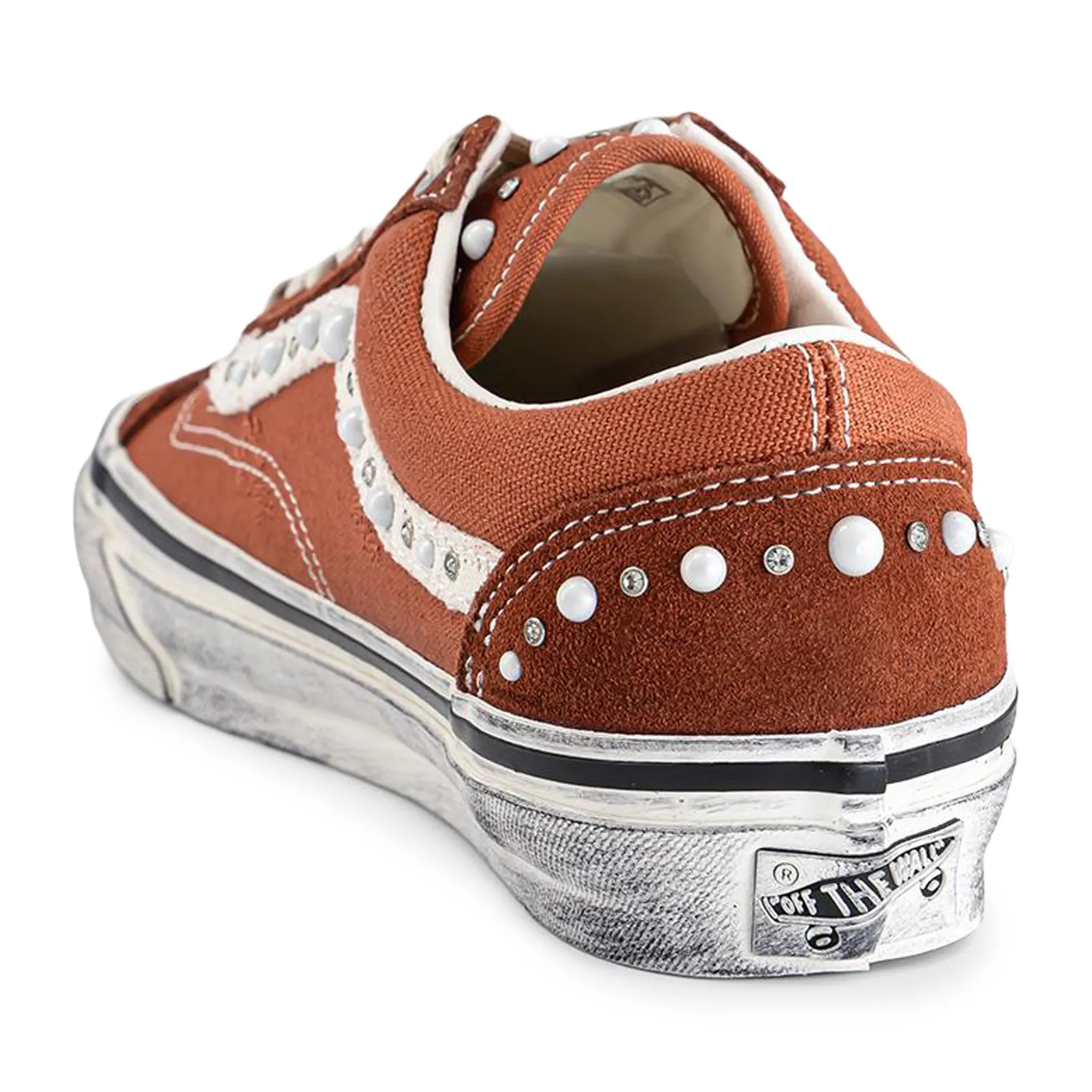 Back Side View of Vans Pearlised Rust Bronze Old Skool 36LX VN000E8VFSB