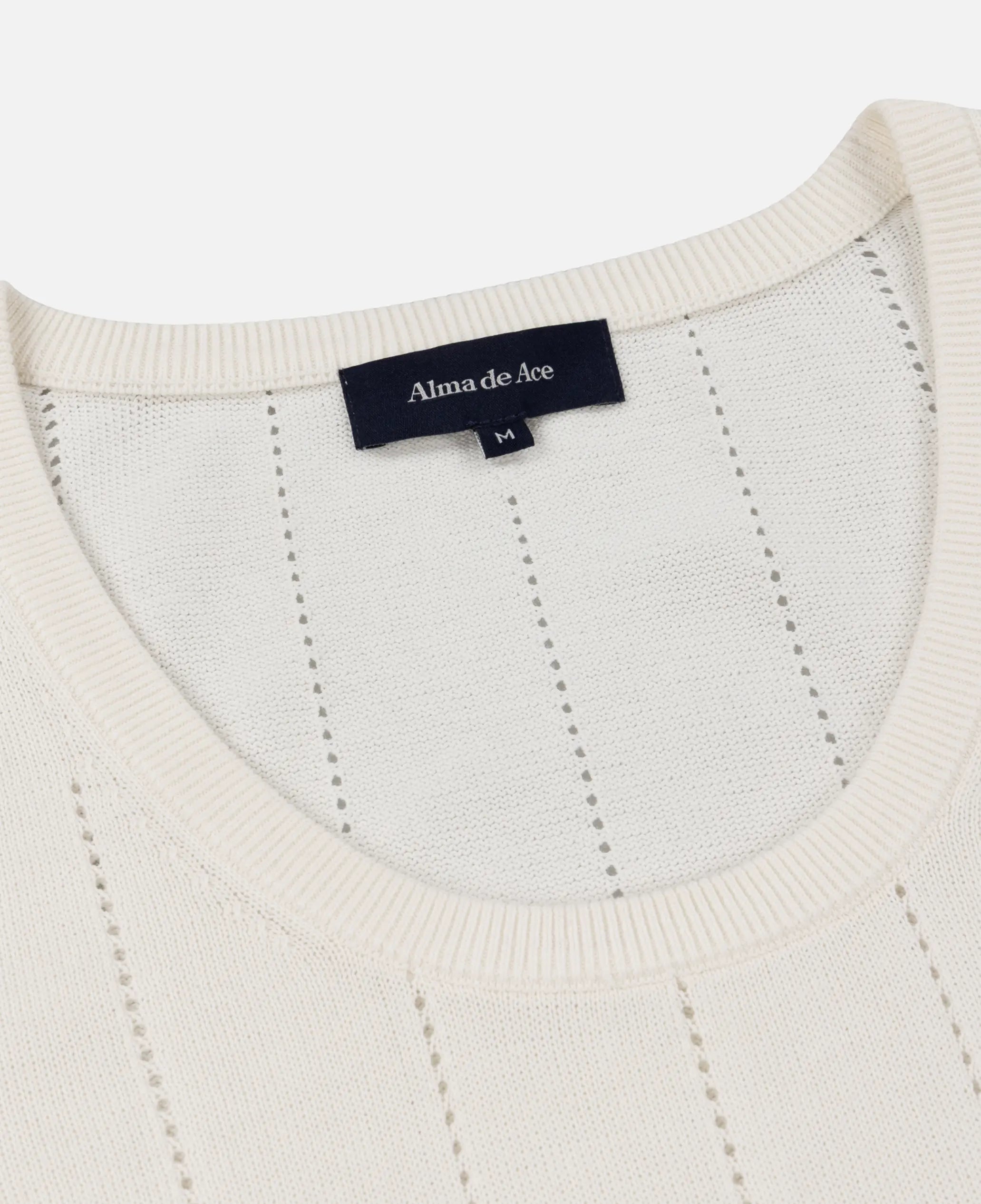 Alma De Ace Peta Knitted Cream Vest