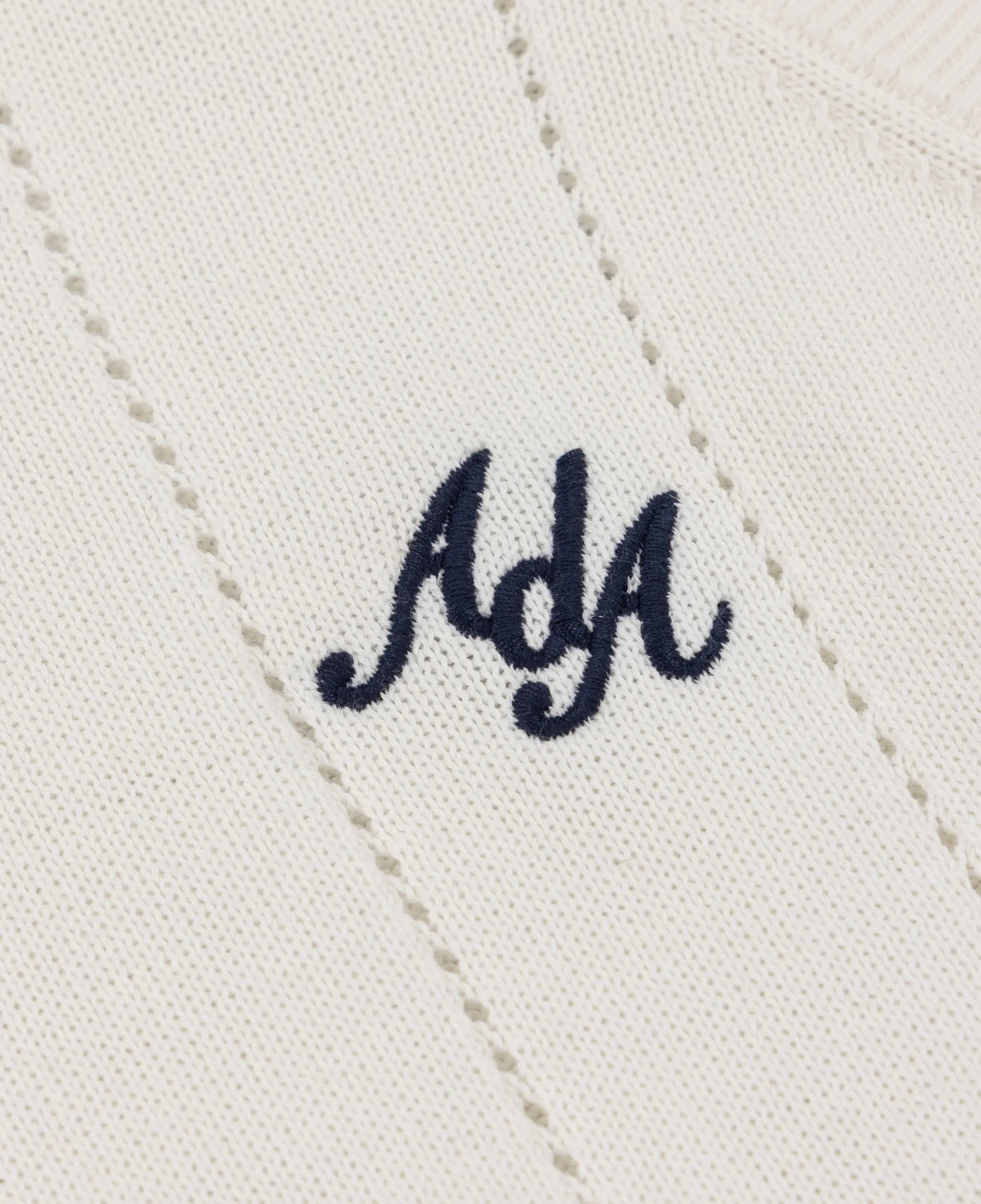 Alma De Ace Peta Knitted Cream Vest