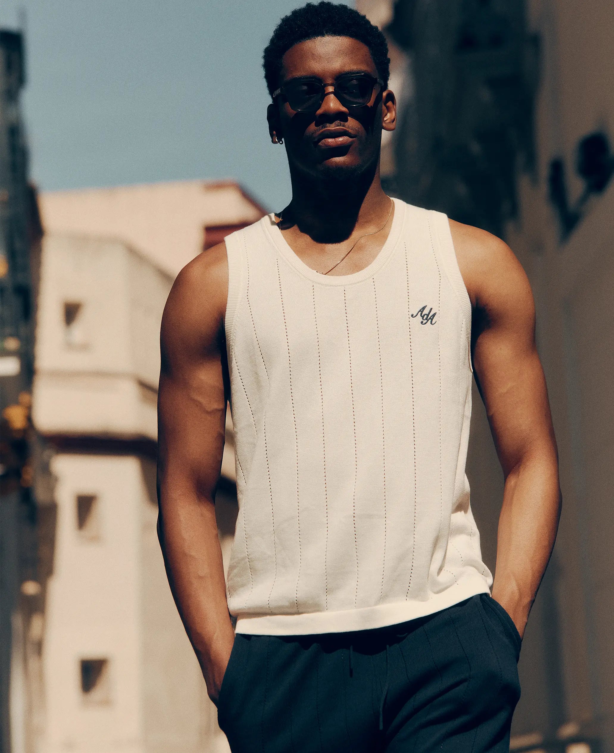 Alma De Ace Peta Knitted Cream Vest