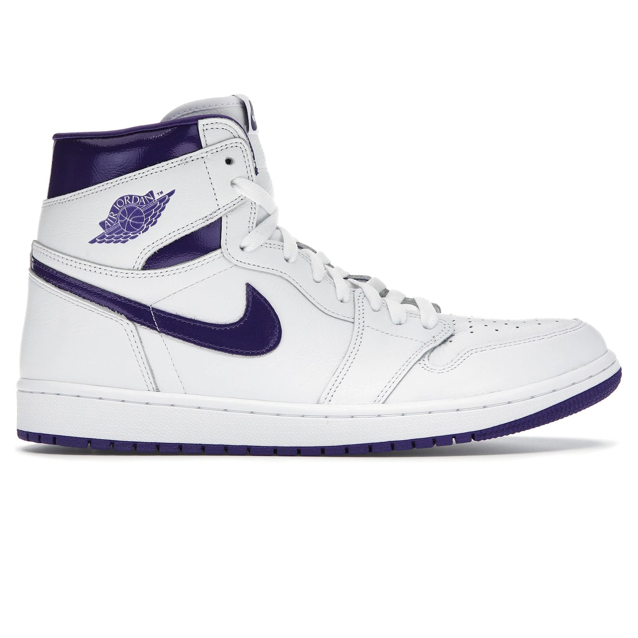 Side view of Air Jordan 1 Retro High Court Purple (W) CD0461-151
