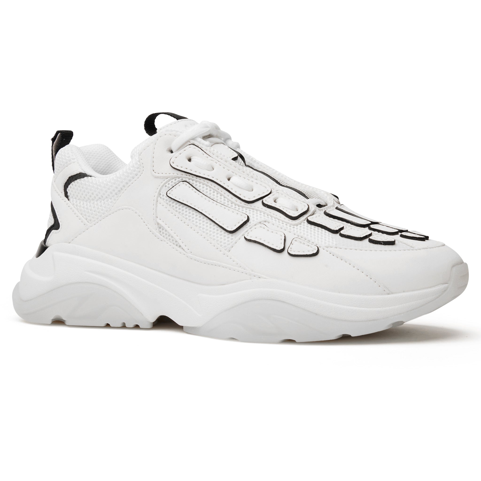 Image of Amiri Bone Runner White Black Sneaker