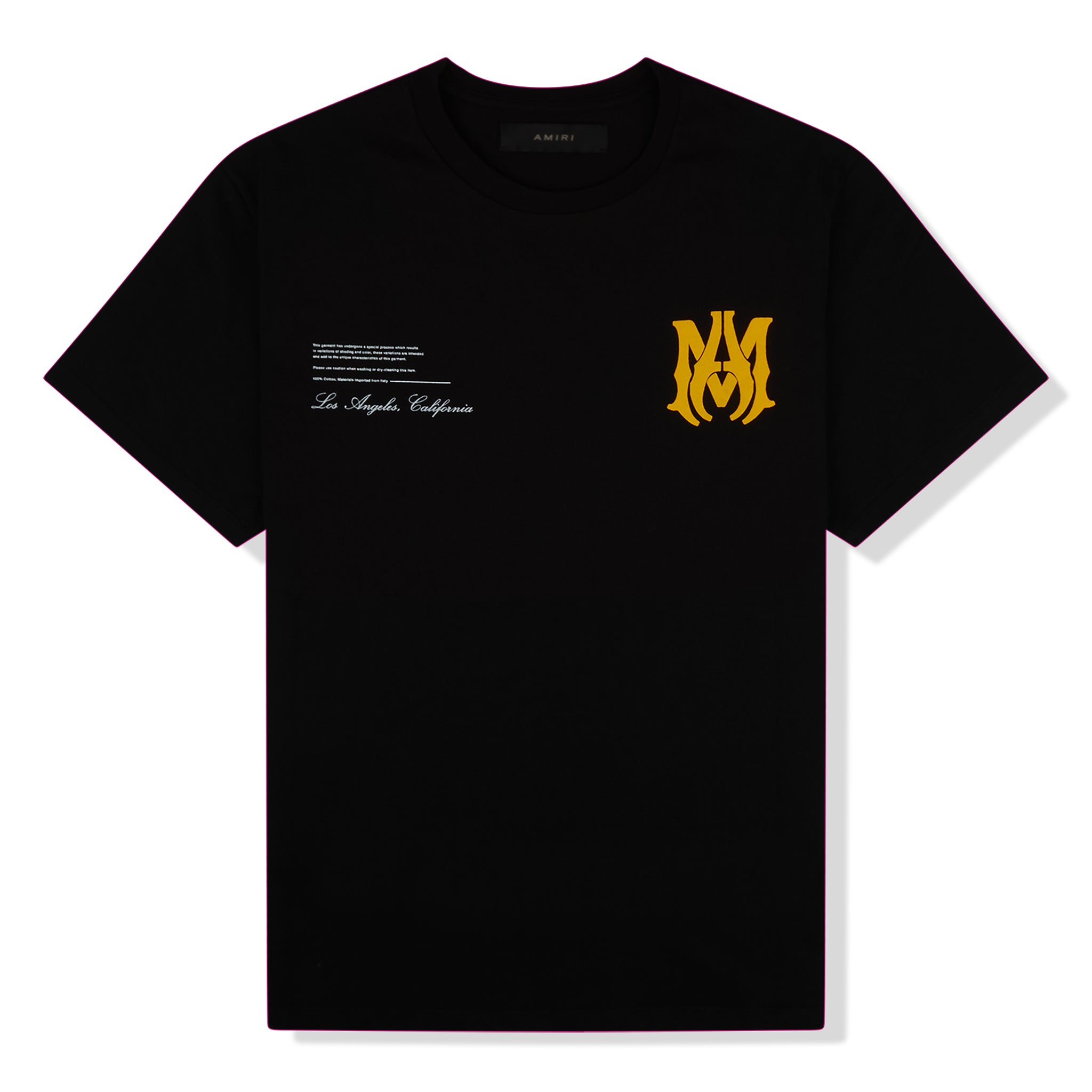 Image of Amiri Military Specs Stencil Black T Shirt