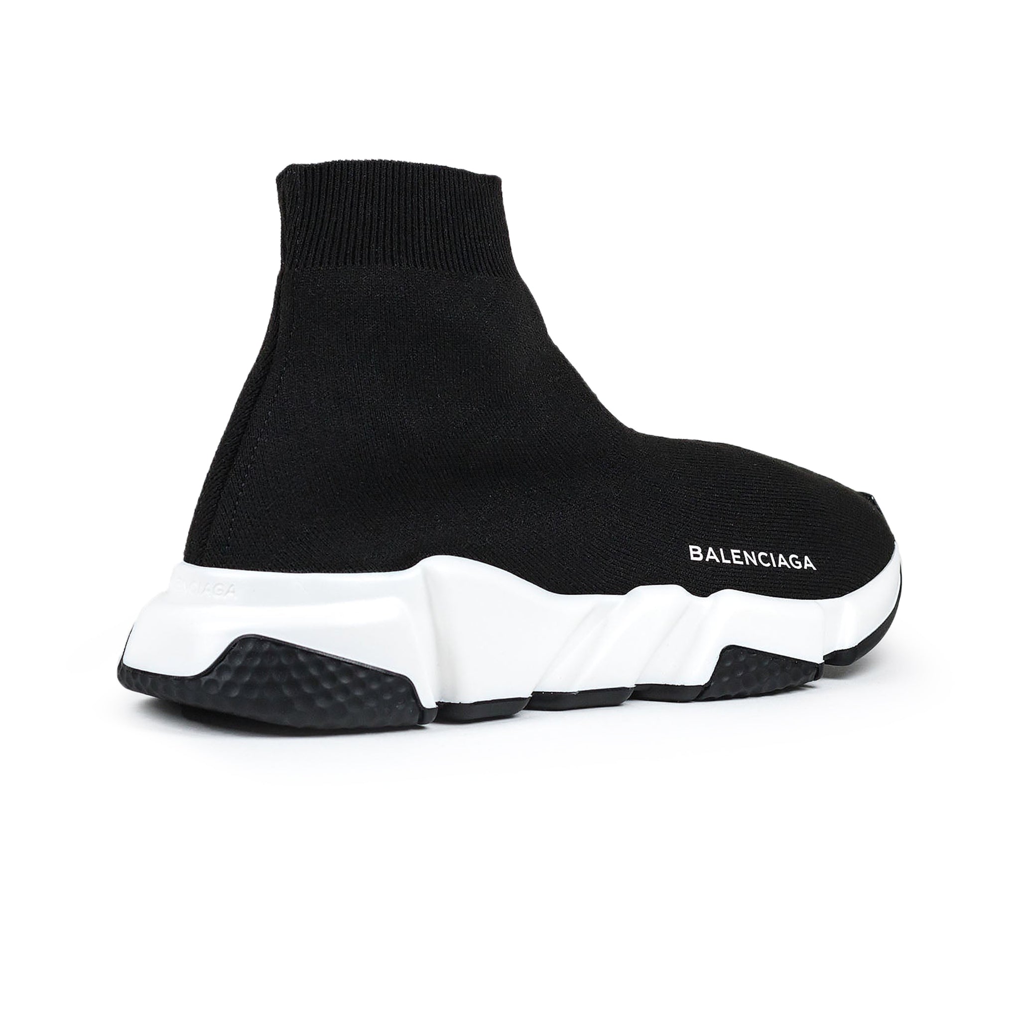 Image of Balenciaga Speed Knit Sock Black White Black