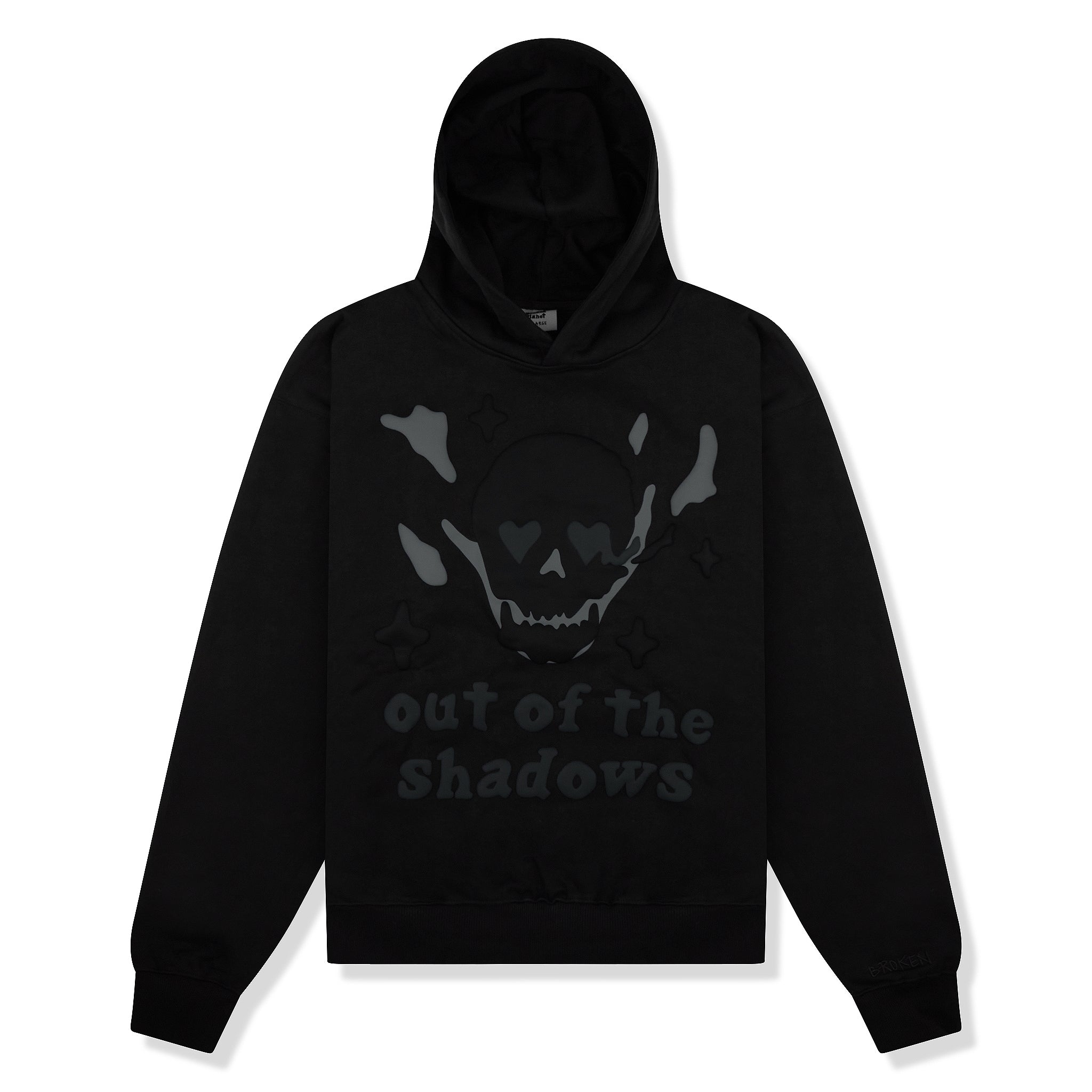 Image of Broken Planet Market Out of the Shadows Soot Black Hoodie