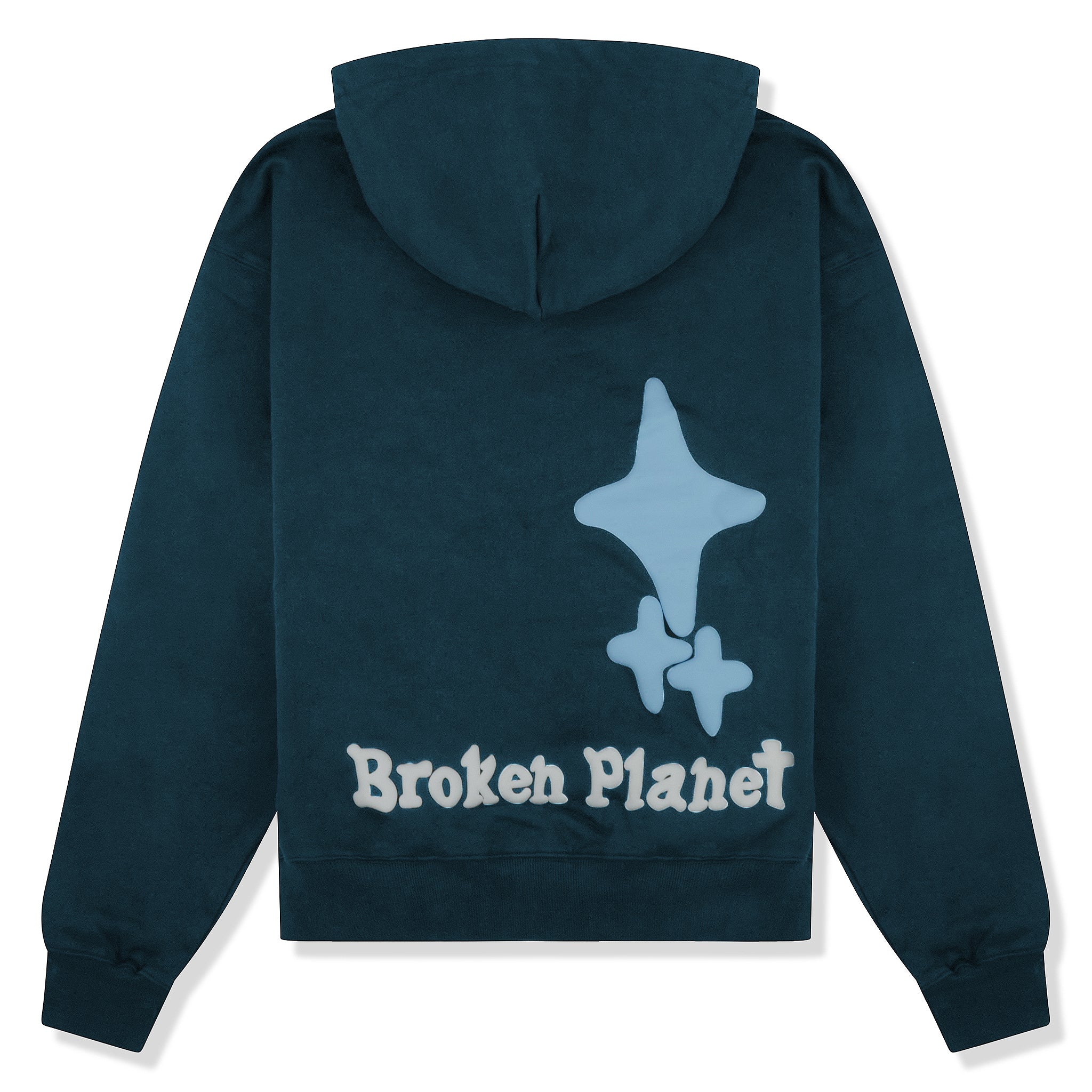 Image of Broken Planet Market The Madness Never Ends Navy Hoodie