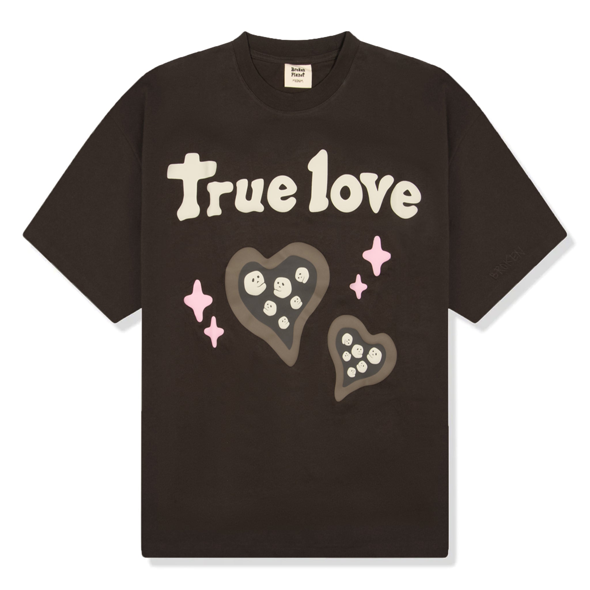 Image of Broken Planet Market True Love Dark Brown T shirt