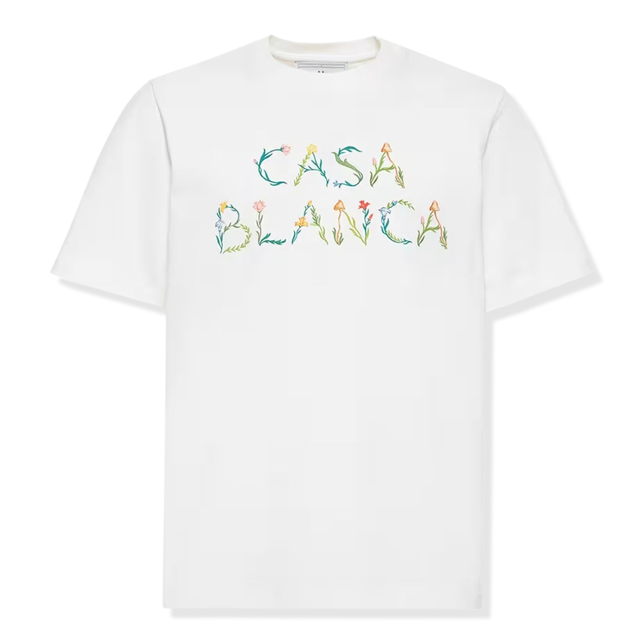 Image of Casablanca L’Arche Fleure logo White T shirt