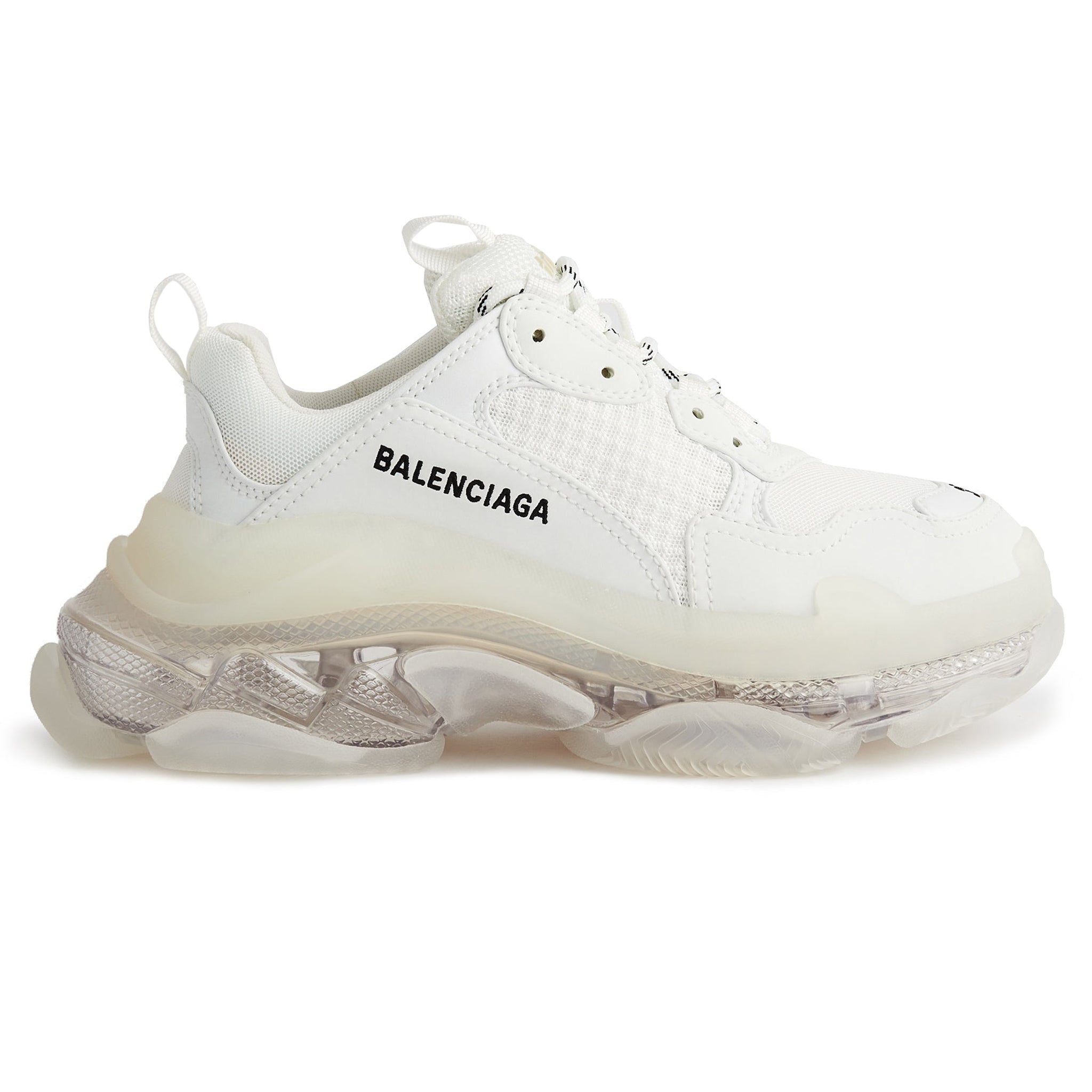 Image of Balenciaga Triple S Sneaker Polar White Clear Sole