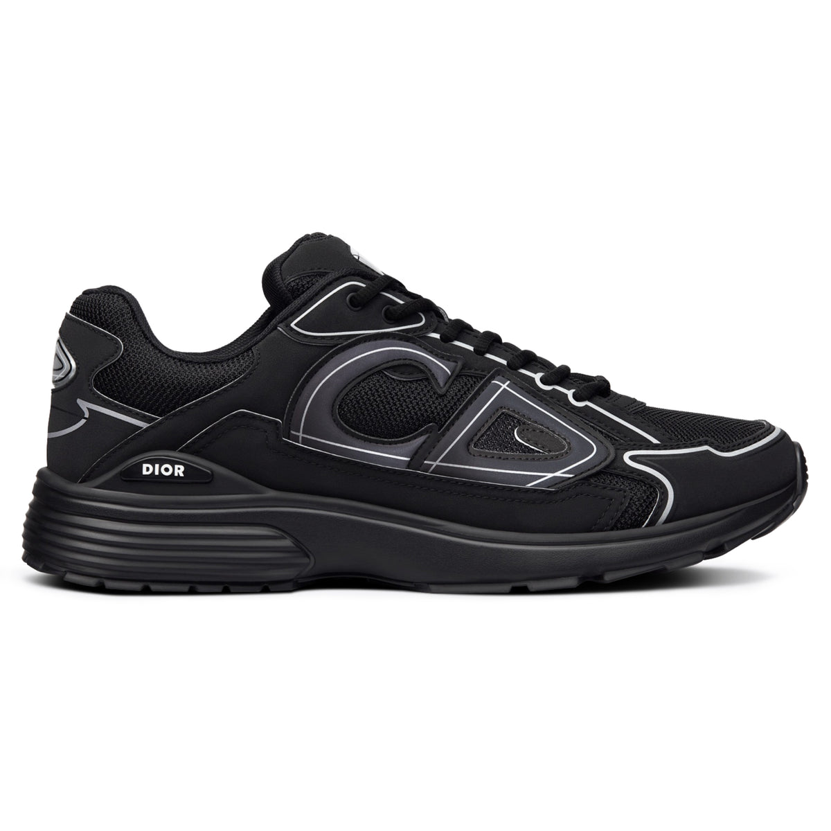 Dior Men\'s Black Trainers Christian Dior B30 Sneaker - Triple Black - Men main image 3