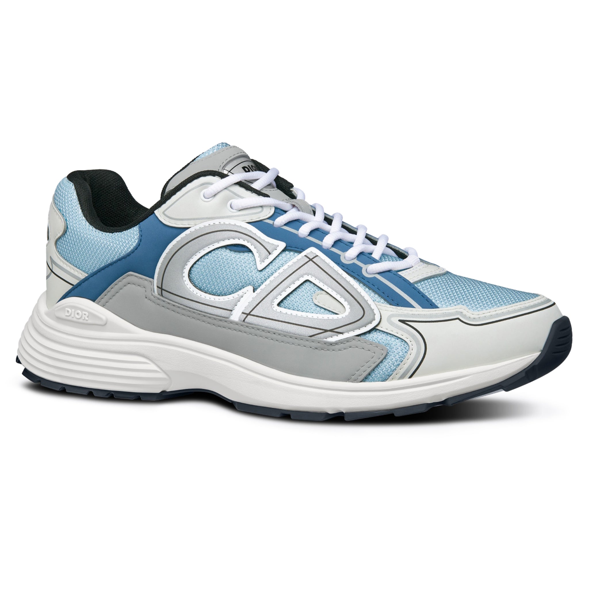 Image of Dior B30 Technical Mesh Light Blue Grey Trainer