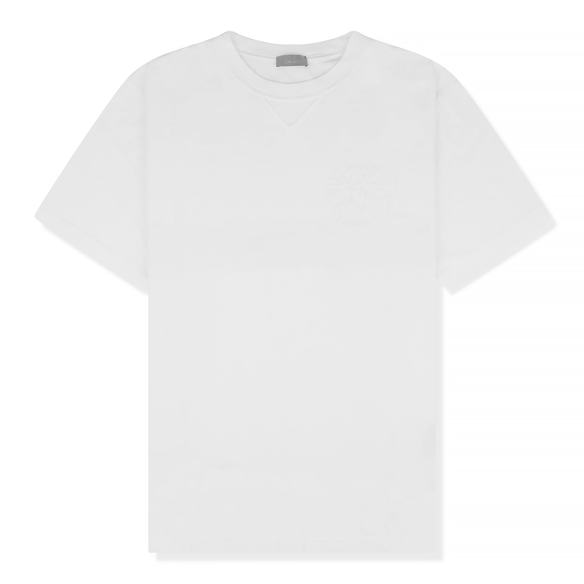 Image of Dior CD Étoile Embroidered Oversized White T Shirt