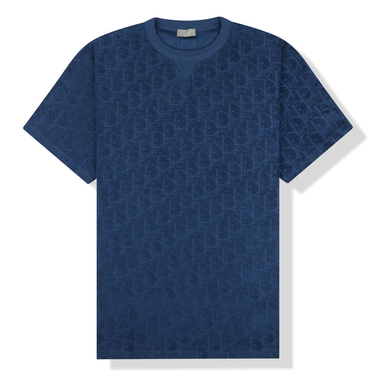 Dior Oblique Towelling Blue T Shirt